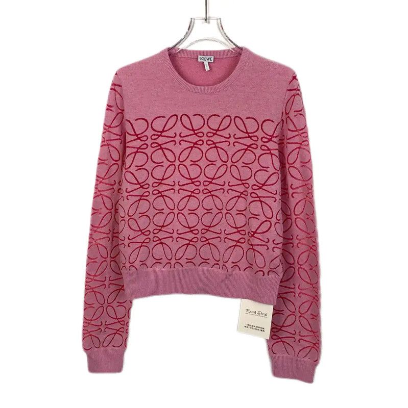 Loewe Pink Wool Women's Knit Sweater 0089