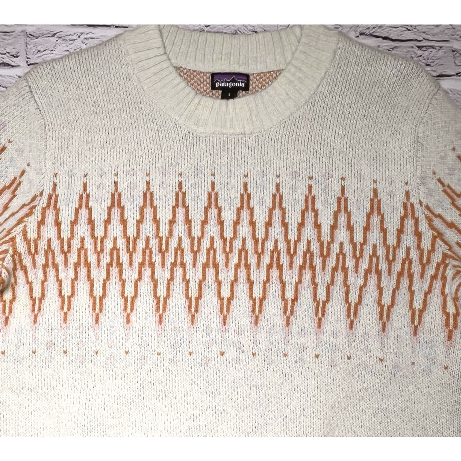 Patagonia Patagonia Women's Sweater Crewneck Wool Blend Knit Beige Regular S Pullover, 51025, EUC, Fall Winter Long Sleeve Size S / US 4 / IT 40 - 3 Thumbnail