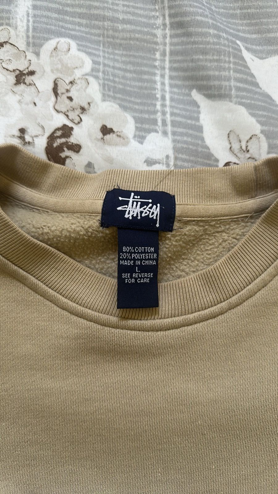 Stussy Beige Stussy sweater Size US L / EU 52-54 / 3 - 3 Thumbnail