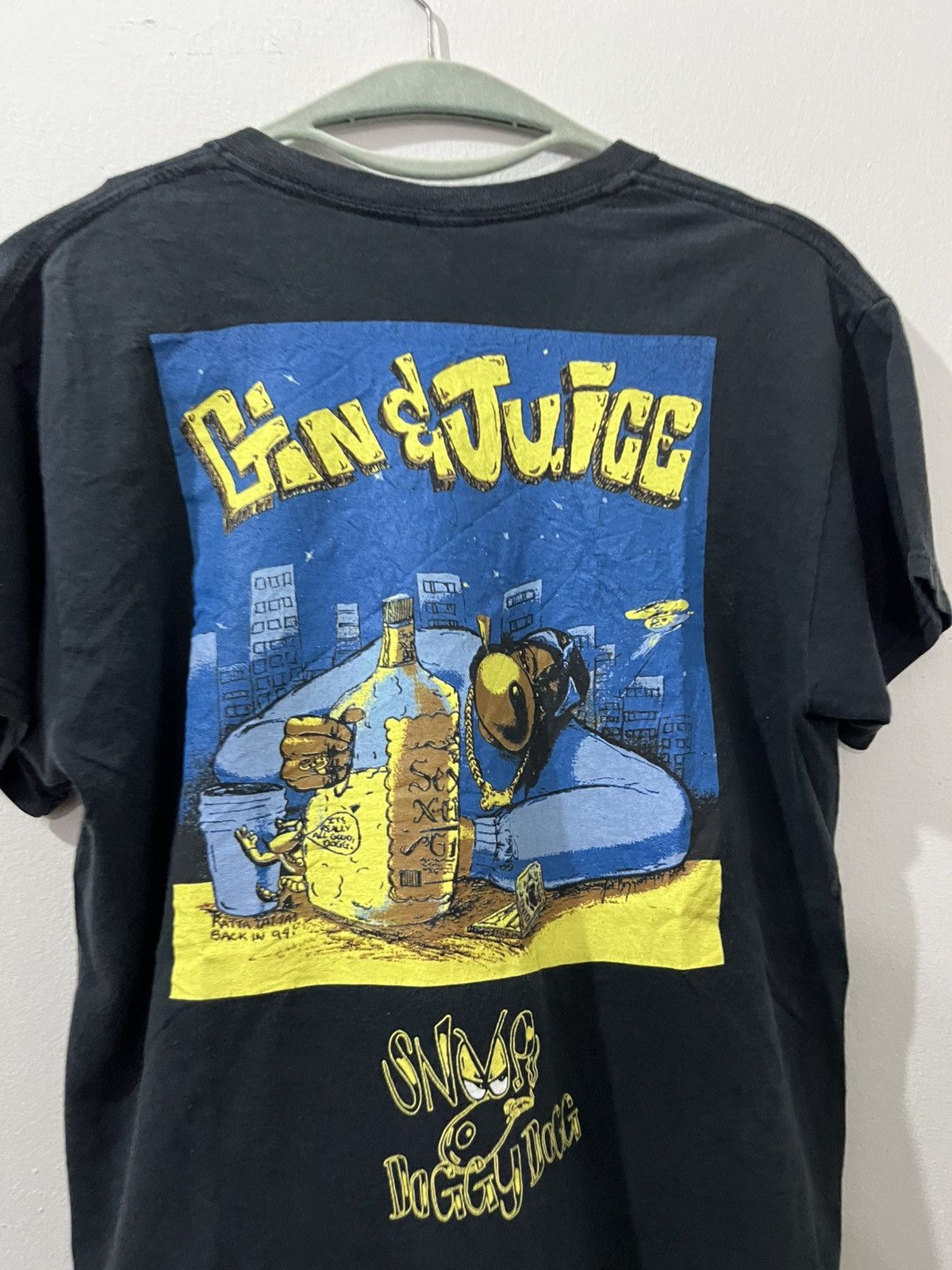 Rap Tees 💥Vintage 94 Repro Death Row Snoop Doggy Dogg Gin & Juice Size US M / EU 48-50 / 2 - 2 Thumbnail