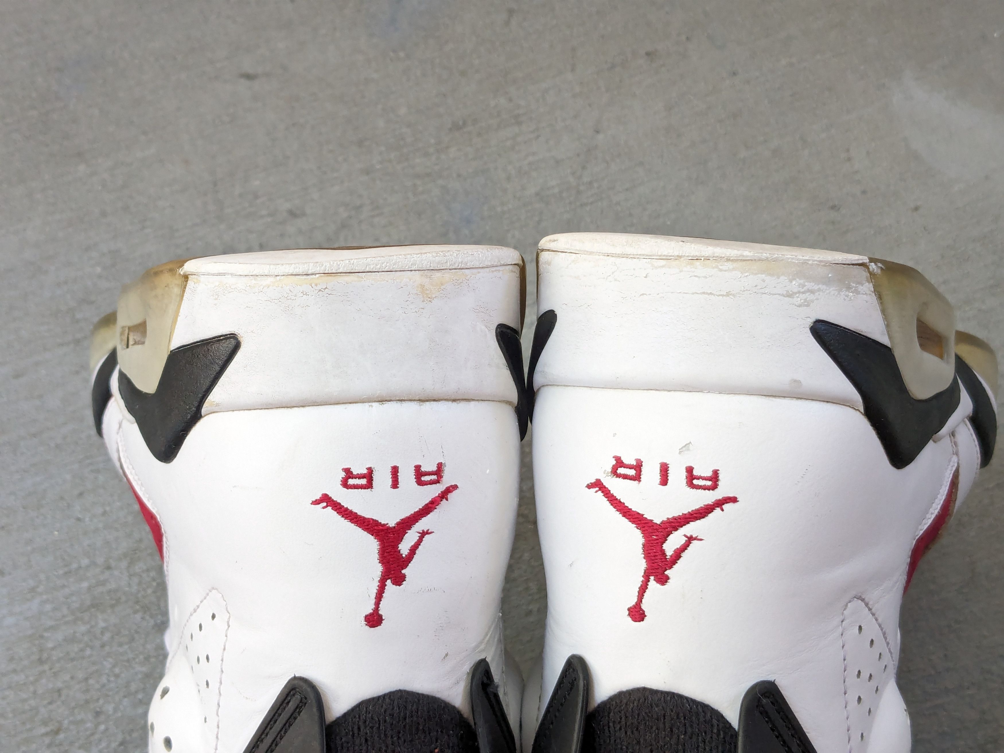 Nike Air Jordan 6 Retro Carmine 10.5 Red White 384664-160