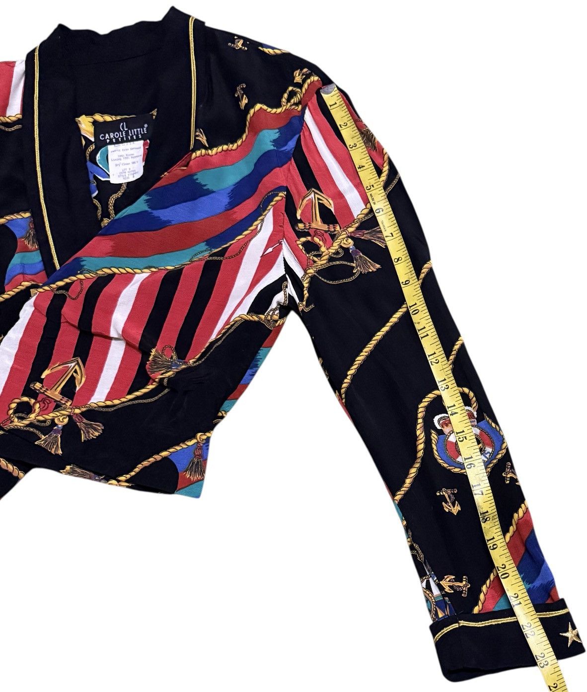 Vintage CAROLE LITTLE Nautical-theme Lightweight Jacket Vintage Size M / US 6-8 / IT 42-44 - 8 Thumbnail