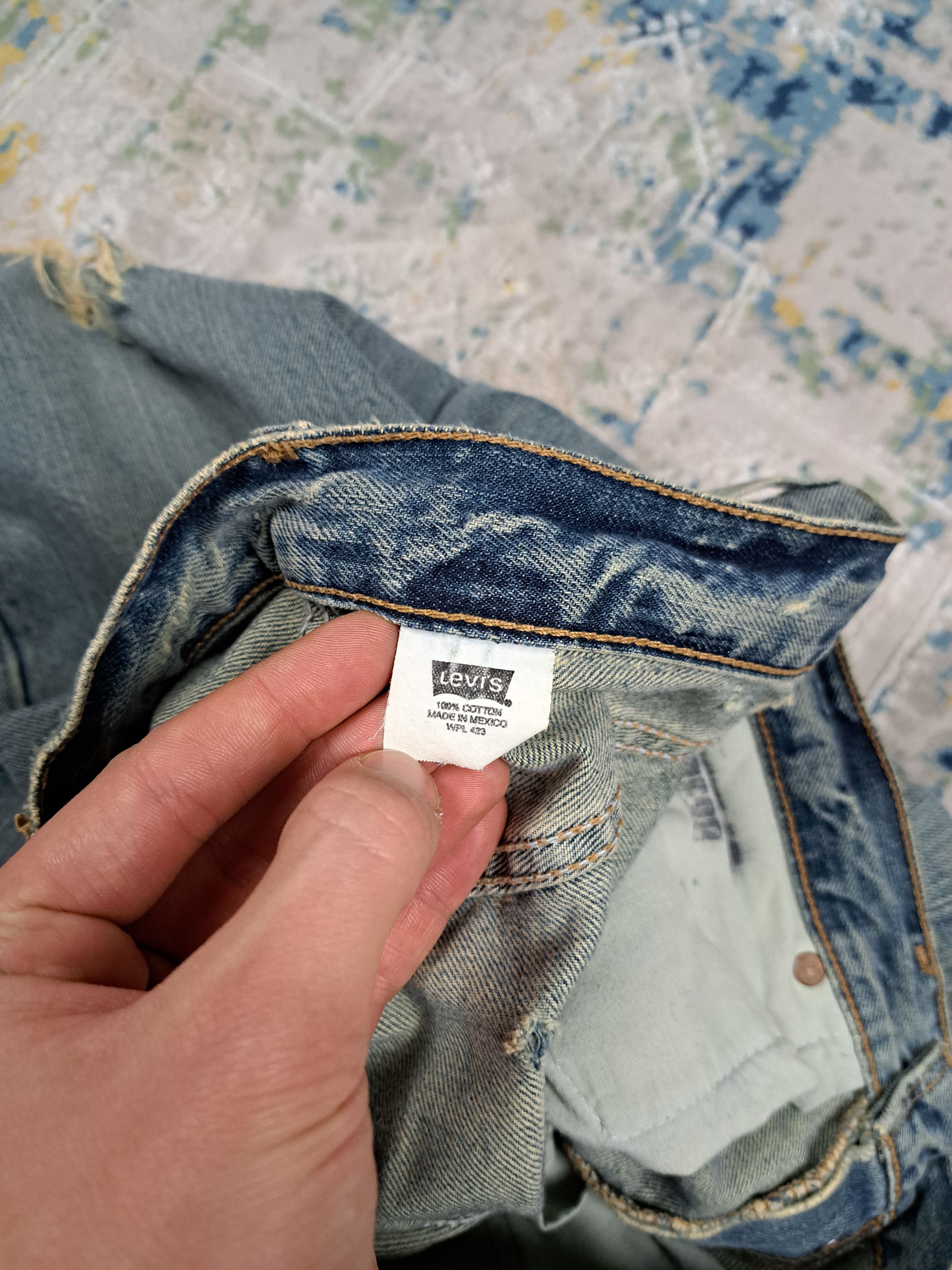 Levi's Vintage Levis 501 OG Miner's Distressed Denim Gold Button Size US 32 / EU 48 - 8 Thumbnail