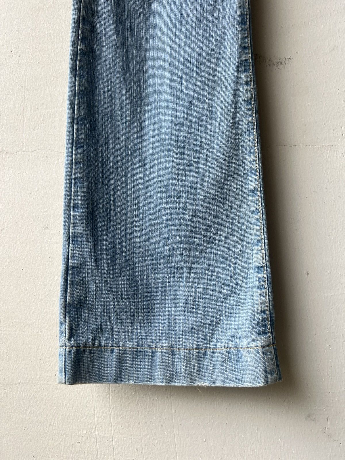 5351 POUR LES HOMMES Epoca Uomo Japan Distressed Dirty Mud Denim Bootcut Jeans Size US 32 / EU 48 - 12 Thumbnail