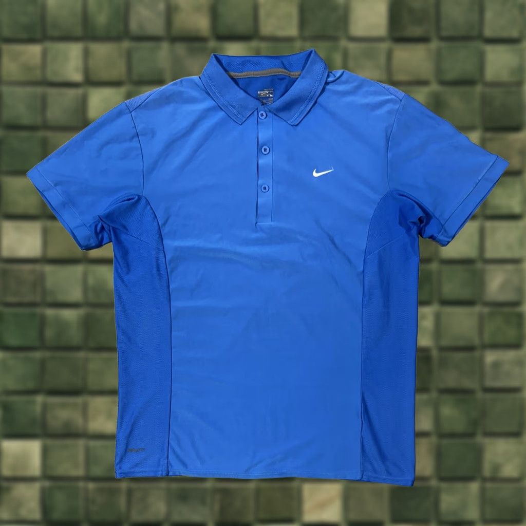 Nike Nike RF 2008 Australian Open Dubai Henley Polo T-Shirt XL Men Blues Shirt Size US XL / EU 56 / 4 - 1 Thumbnail