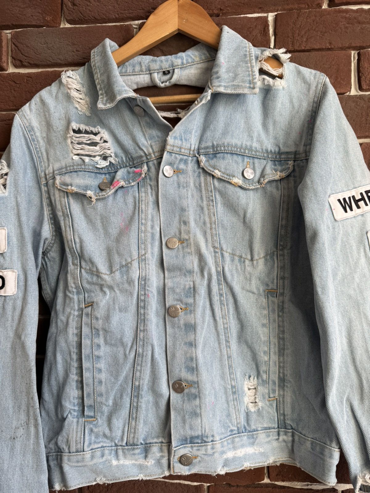 Misbhv Misbhv Denim Jacket Where Is My Mind Distressed Small Size US S / EU 44-46 / 1 - 4 Thumbnail