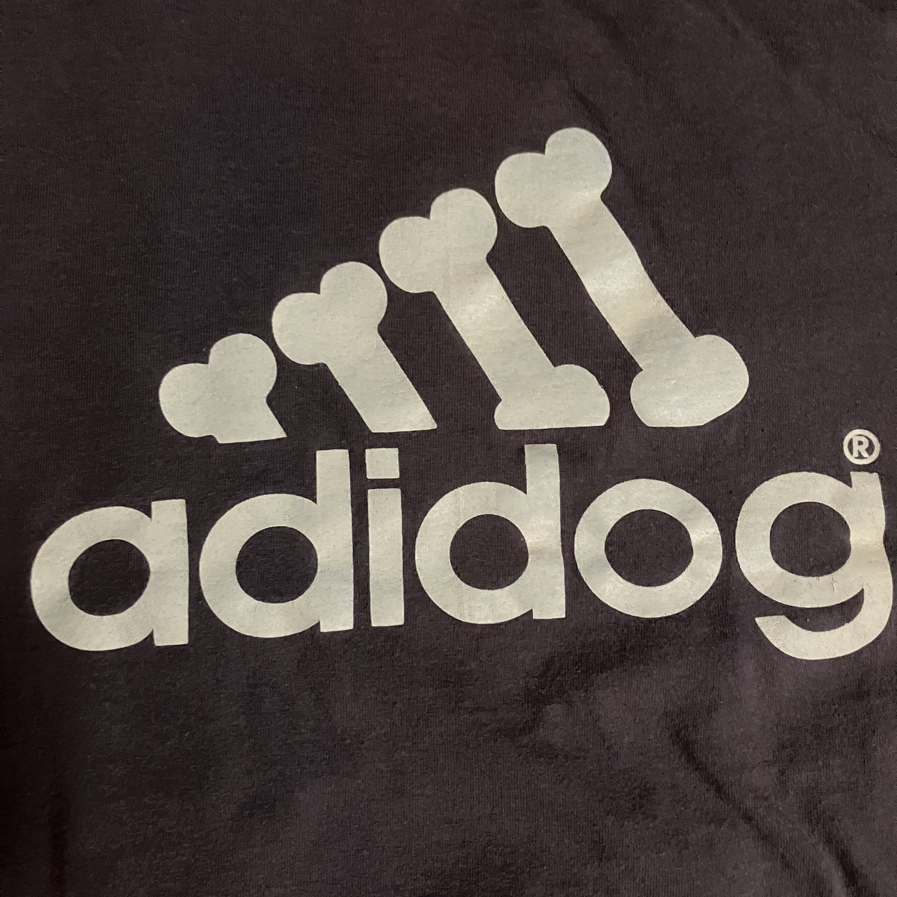 Adidas × Vintage Bootleg Y2K Adidas Adidog Dog Bone tee Size US XXL / EU 58 / 5 - 2 Thumbnail