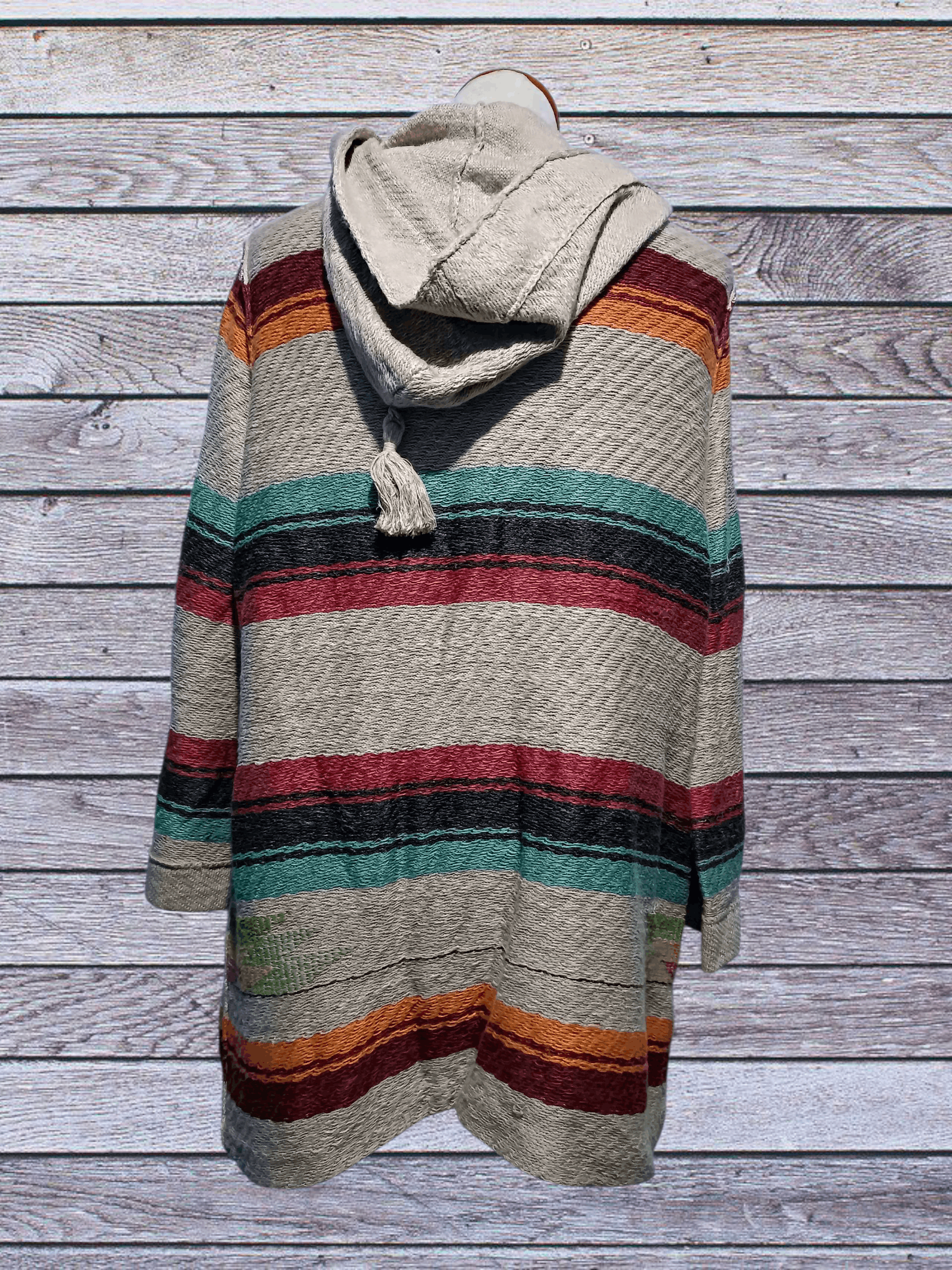 Ralph Lauren Ralph Lauren Southwestern Hooded Knit Toggle Coat Cotton Size L / US 10 / IT 46 - 3 Thumbnail