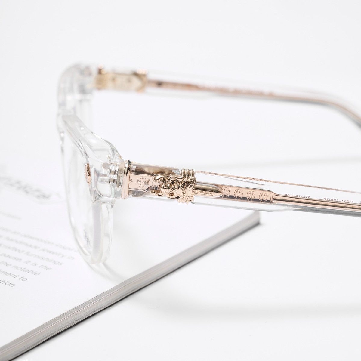 Chrome Hearts CHROME HEARTS DOOABLE CRYSTAL/ 18KGP GLASSES Size ONE SIZE - 3 Thumbnail