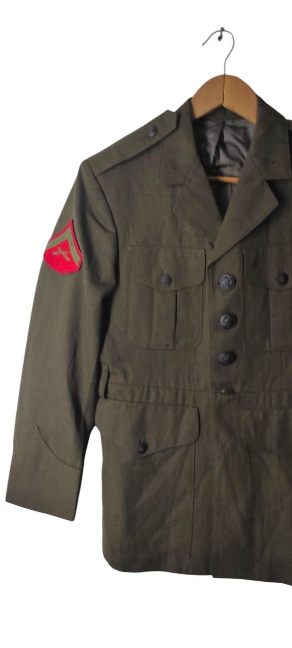 Vintage VINTAGE ARMY GREEN GENERAL MILITARY JACKET Size US S / EU 44-46 / 1 - 2 Thumbnail