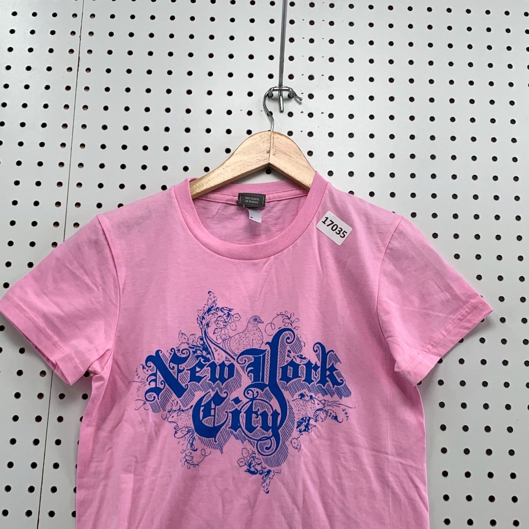 Pinko MTV Pink Shirt Womens Medium New York City Graphic Short Sleeve Ladies Top 16X25 Size M / US 6-8 / IT 42-44 - 2 Thumbnail