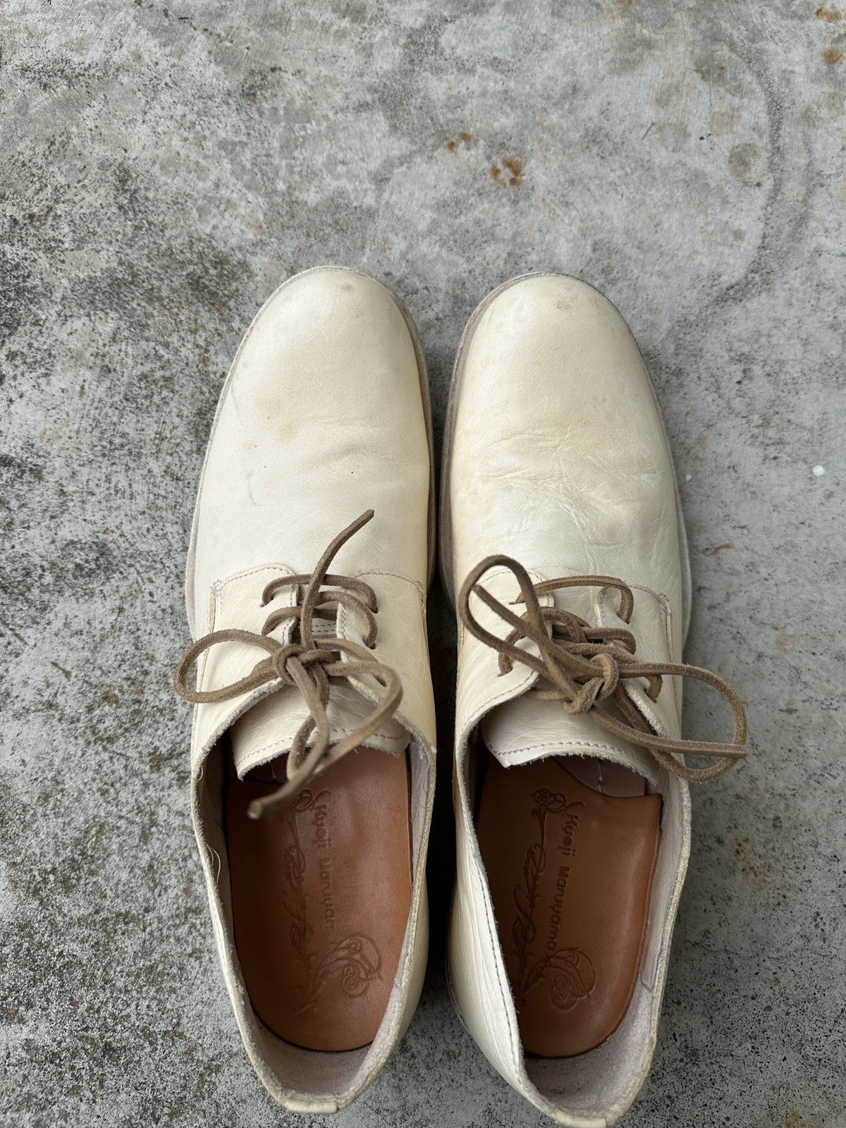 Japanese Brand Kyoji Maruyama ivory bagguette clown leather derby ccp guidi Size US 9.5 / EU 42-43 - 9 Thumbnail