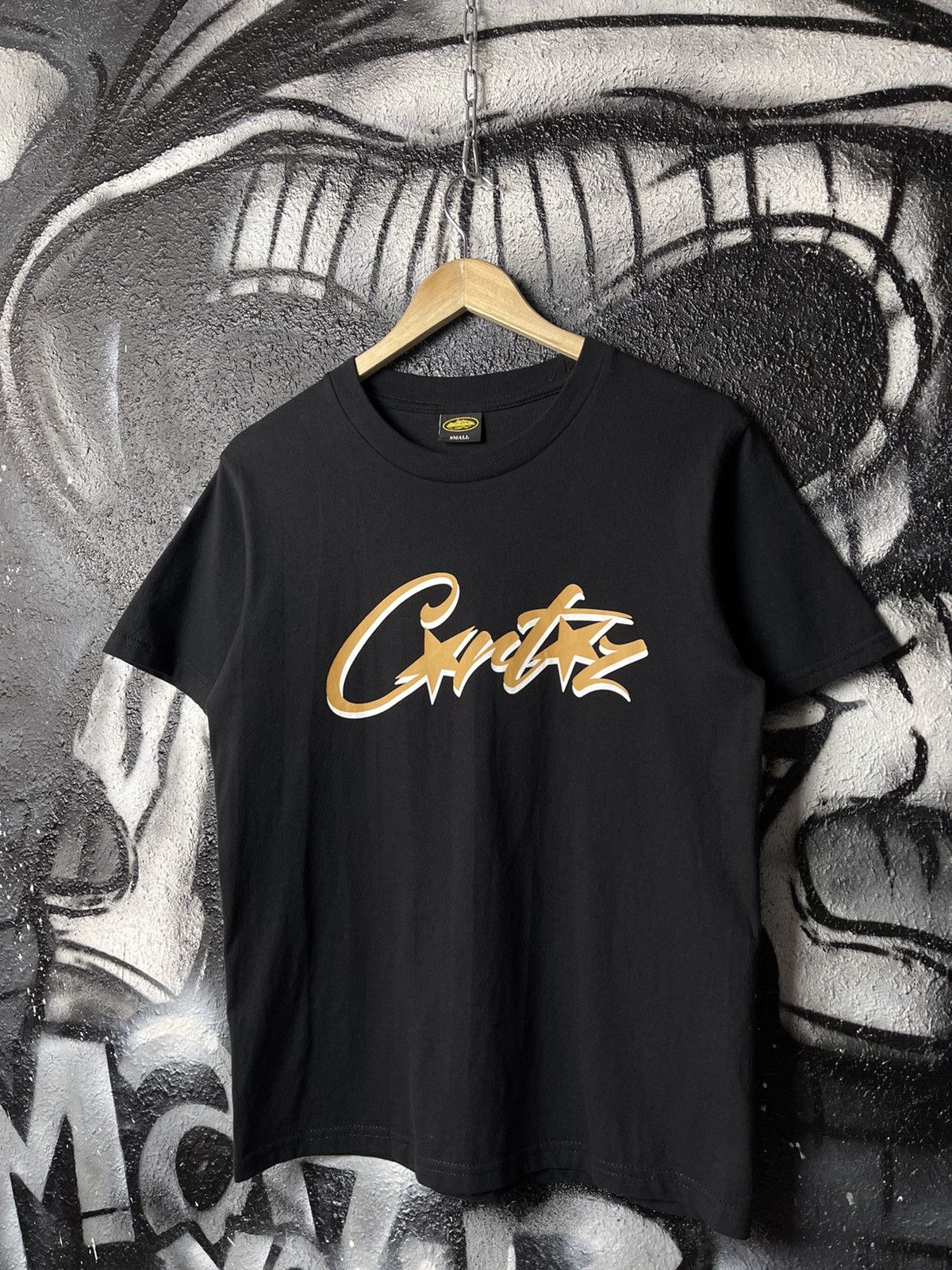Corteiz Corteiz Front Graffiti Logo Black Cotton T-Shirt Size Small Size US S / EU 44-46 / 1 - 2 Thumbnail