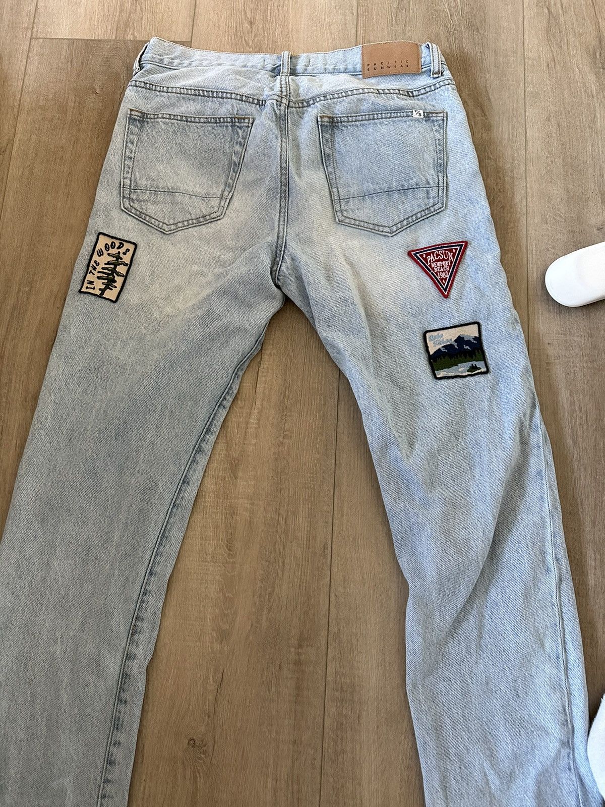 Pacsun × Vintage Denim Patchwork Jeans Size US 32 / EU 48 - 2 Thumbnail