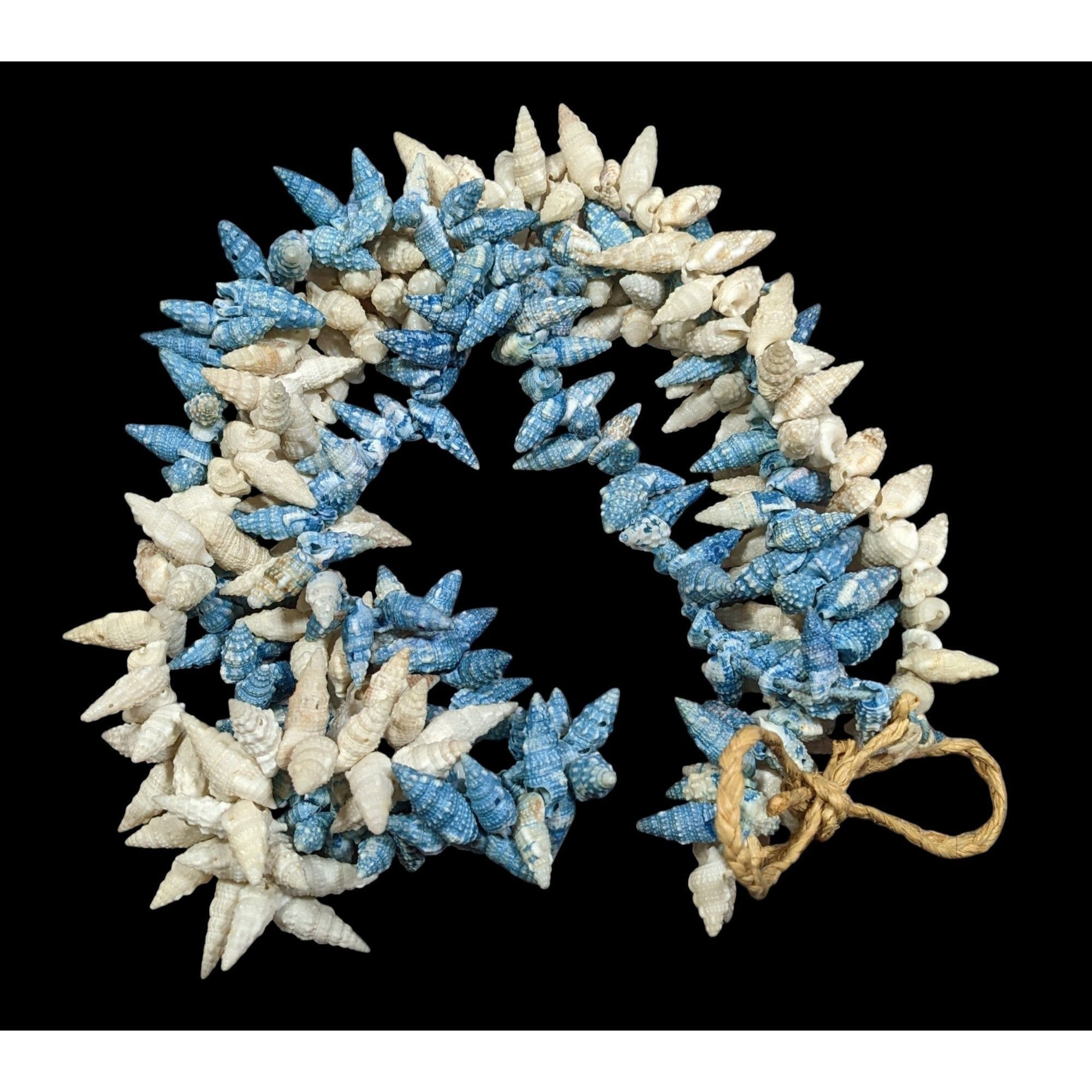 Other Handmade Beachy Blue And White Multilayer Seashell Necklace Size ONE SIZE - 1 Thumbnail