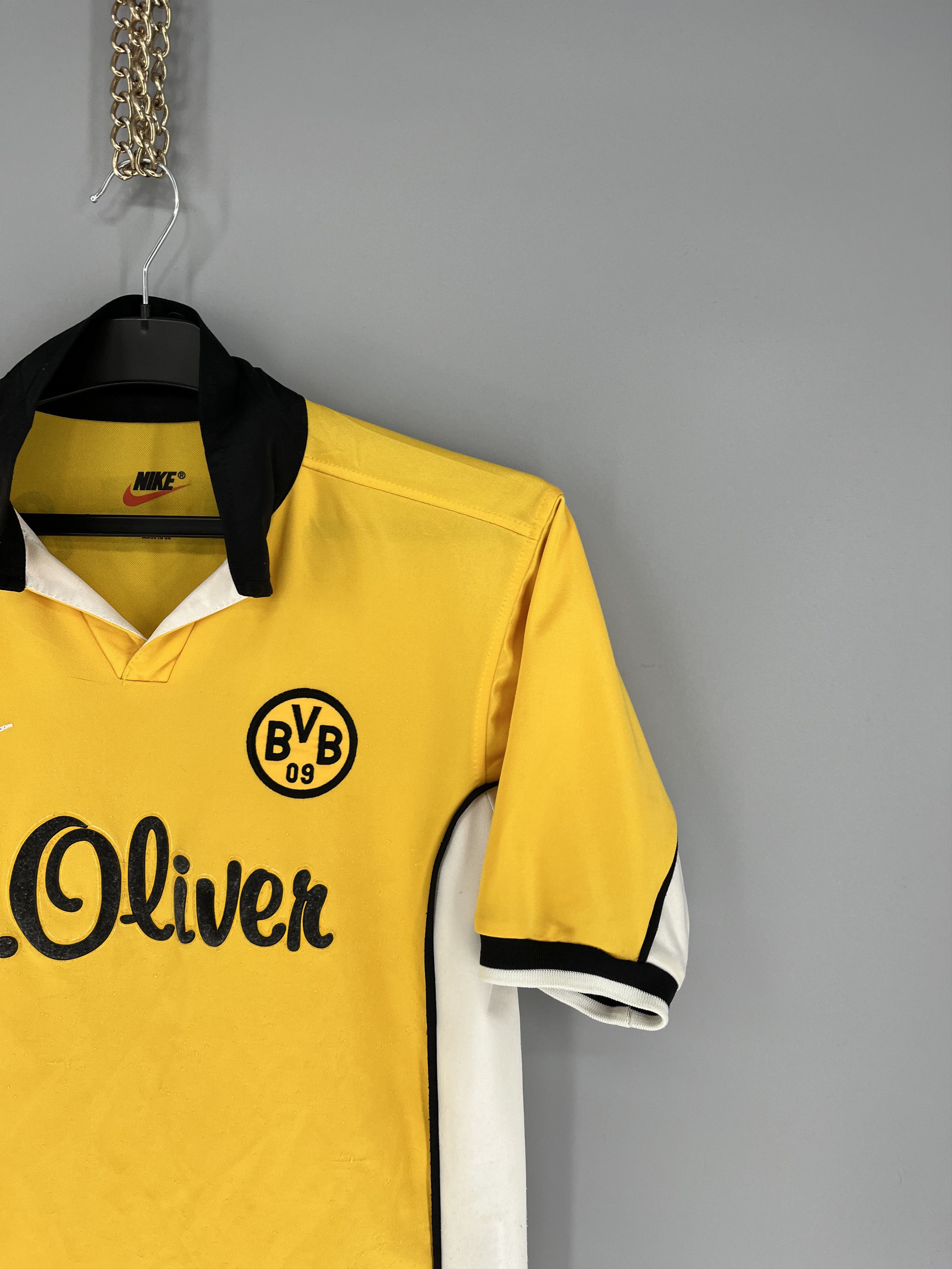 Nike BORUSSIA DORTMUND 1998/99 HOME FOOTBALL SHIRT SOCCER JERSEY Size US XS / EU 42 / 0 - 5 Thumbnail