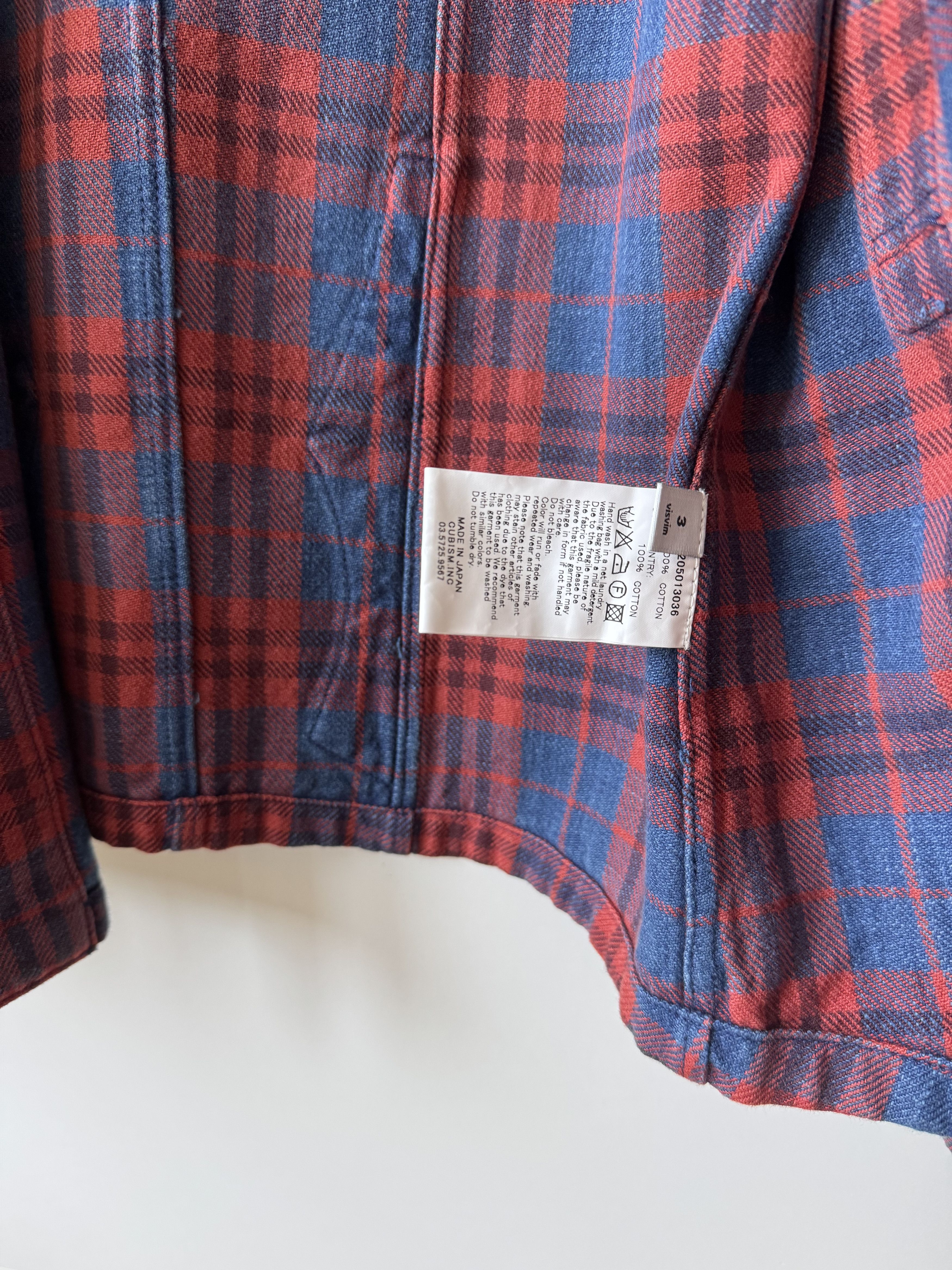Visvim [3] Lugli Jacket Indigo Check in Red (AW14) Size US L / EU 52-54 / 3 - 9 Thumbnail