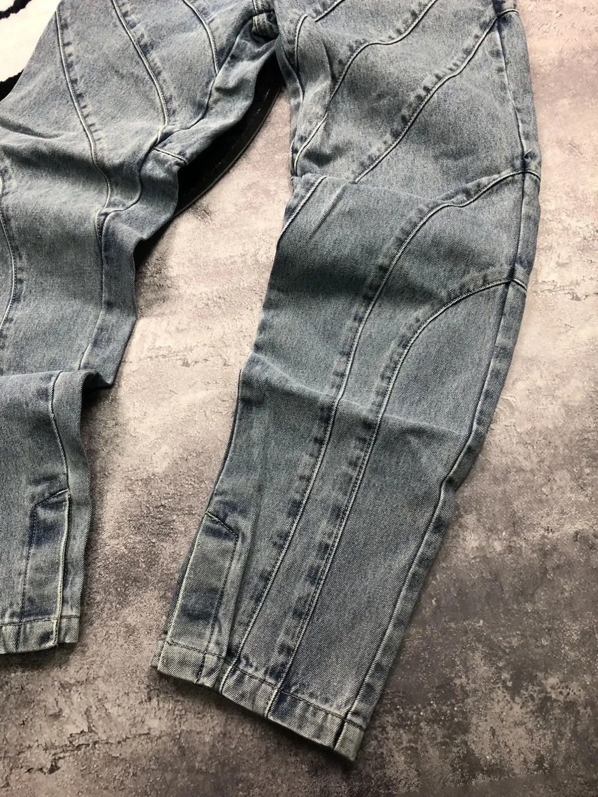 Maniere De Vior MANIERE DE VOIR Vintage Hype Avantgarde Jeans Striped Y2k Size 26" / US 2 / IT 38 - 5 Thumbnail