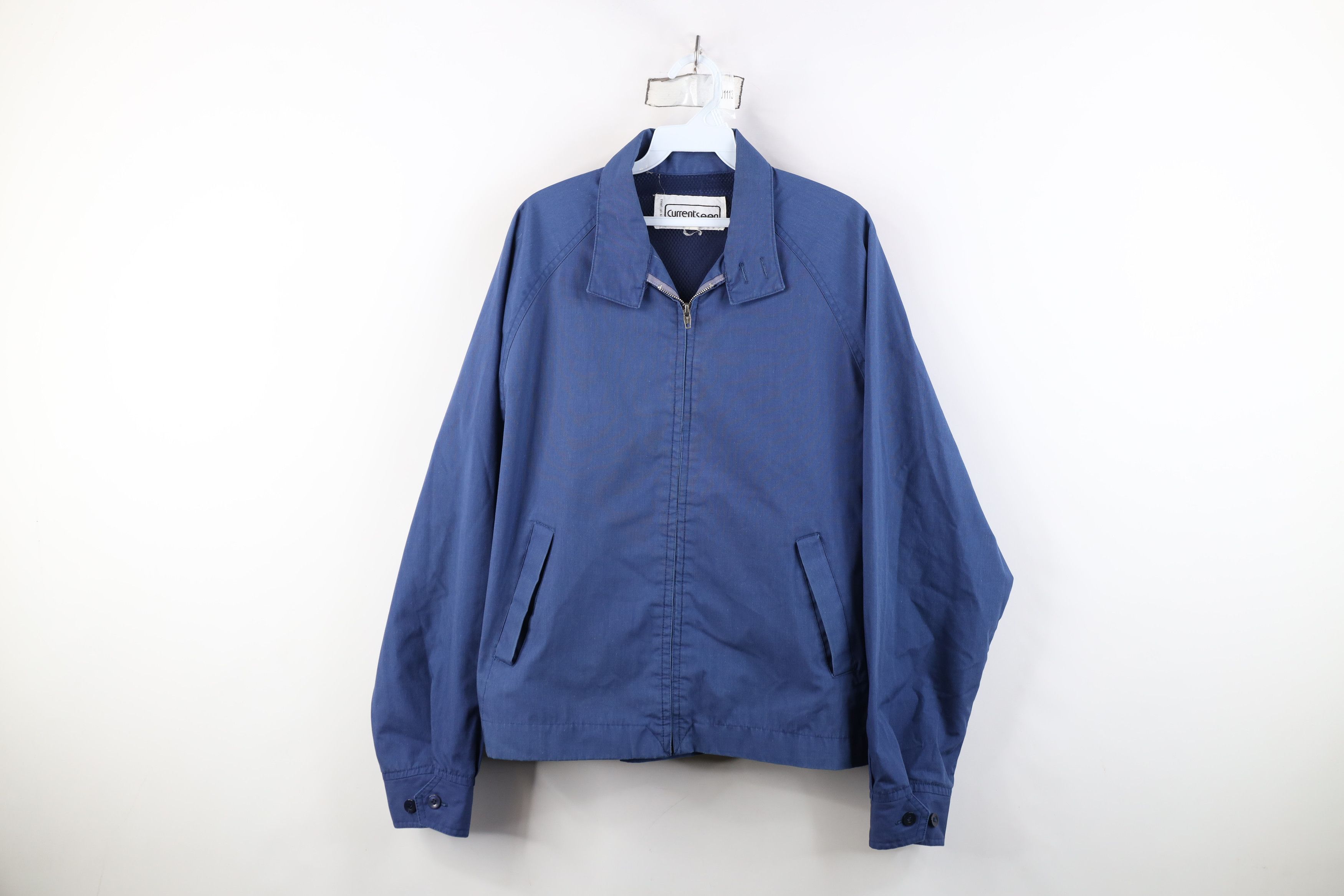 Vintage Vintage 70s Streetwear Racer Bomber Jacket Blue Size US L / EU 52-54 / 3 - 1 Thumbnail