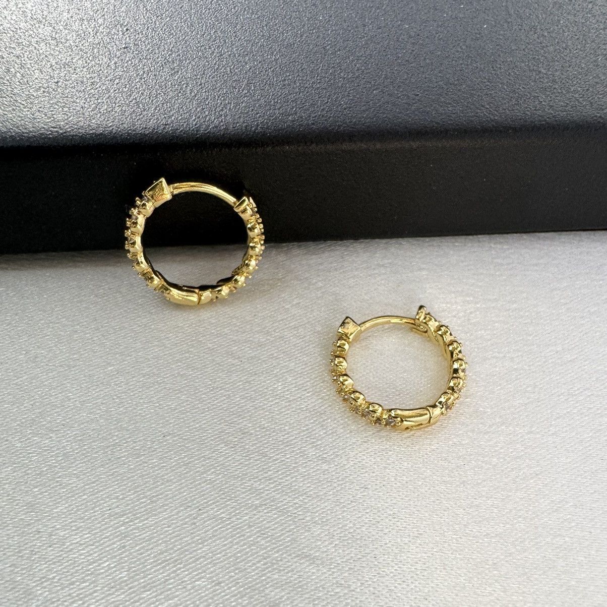 Designer × Other 14mm Small Gold Hoop Earrings for Women Size ONE SIZE - 2 Thumbnail