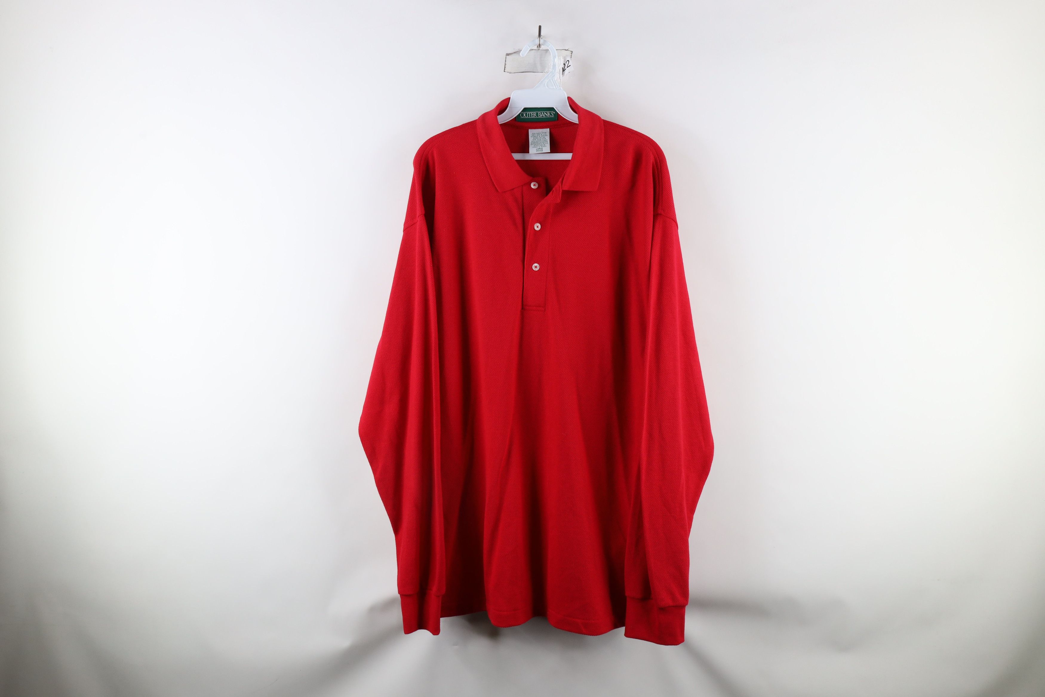 Vintage Vintage 90s Streetwear Cotton Long Sleeve Rugby Polo Shirt Size US L / EU 52-54 / 3 - 1 Thumbnail