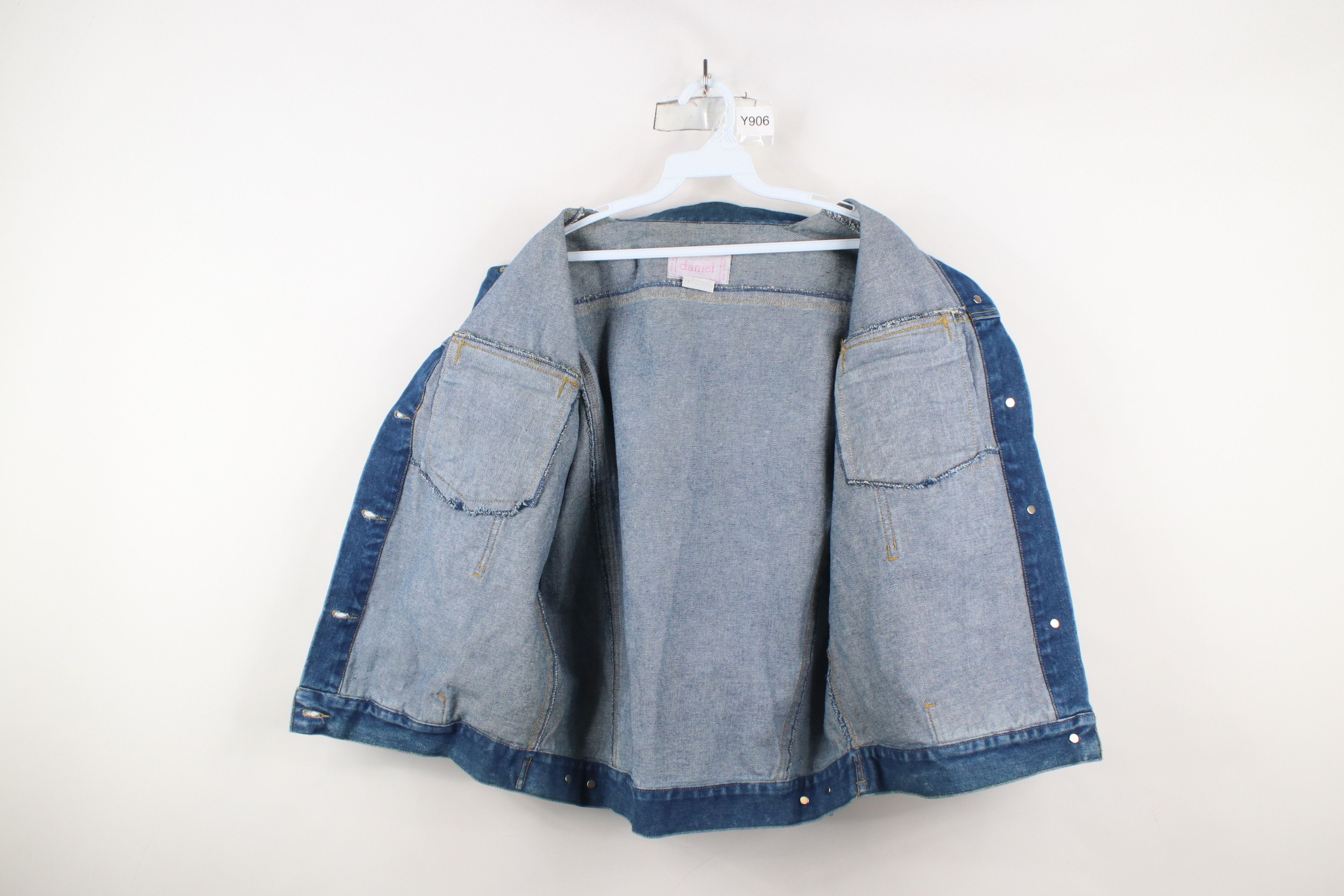 Vintage Deadstock Vintage 90s Streetwear Sleeveless Denim Vest Size L / US 10 / IT 46 - 9 Thumbnail