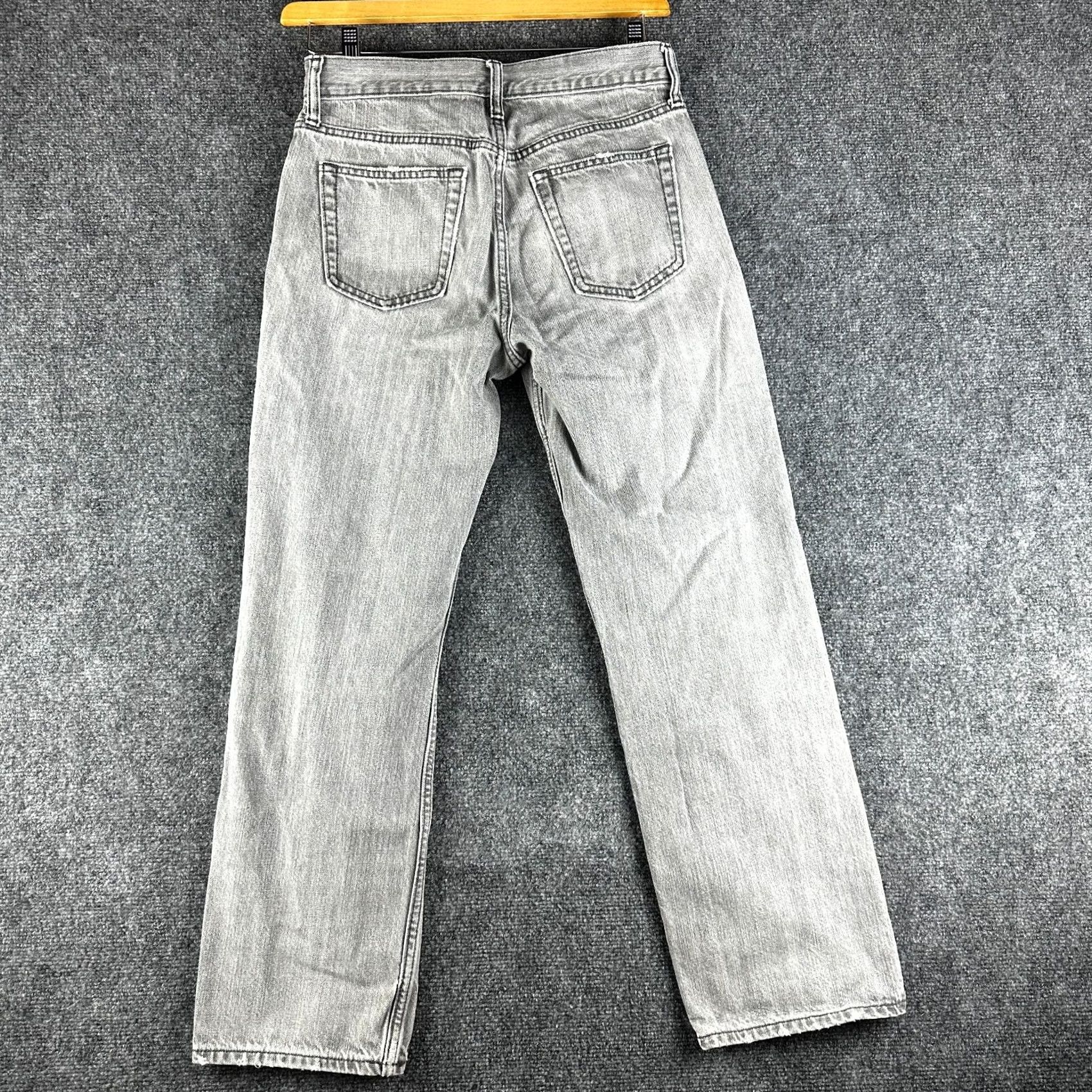 Old Navy Old Navy Jeans Mens 29 Loose Gray Wash Cotton Pockets Distressed Hole Fray Hems Size US 29 - 7 Thumbnail