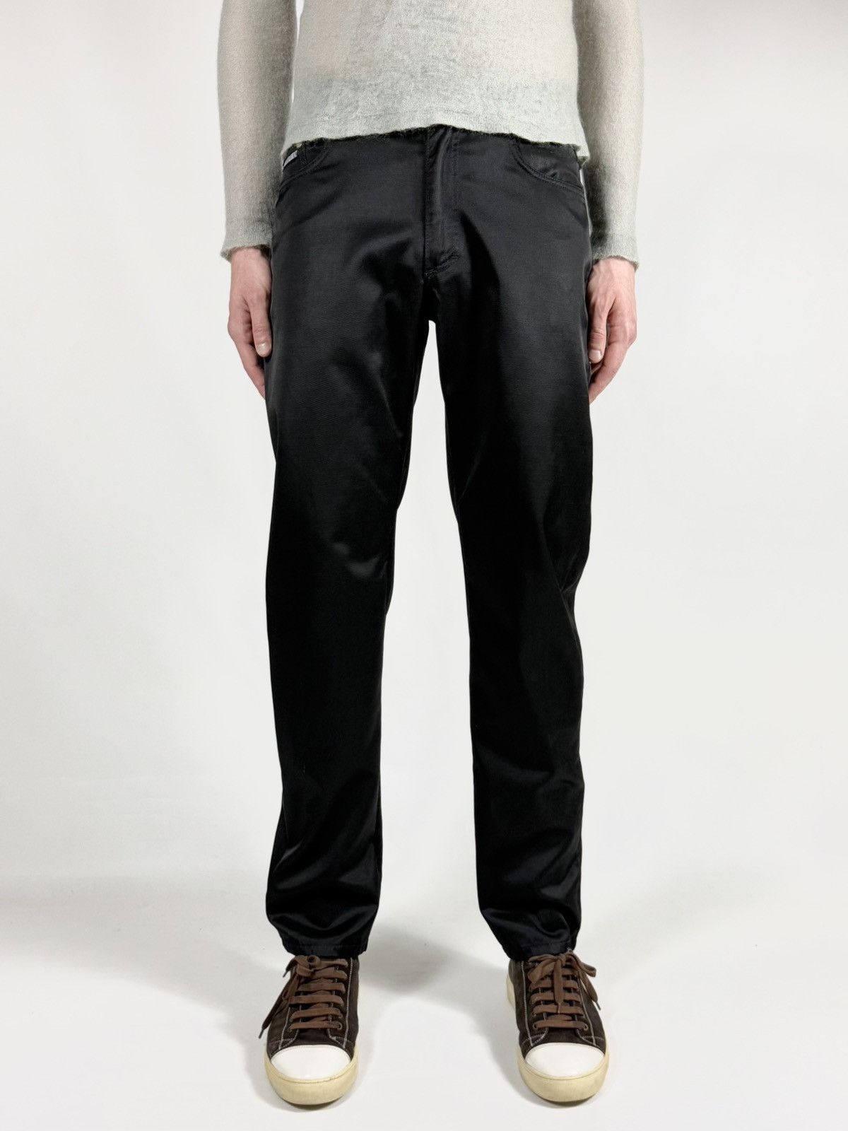 Versace Versace V2 Classic Cotton Nylon Blend Straight Pants Size US 30 / EU 46 - 2 Thumbnail
