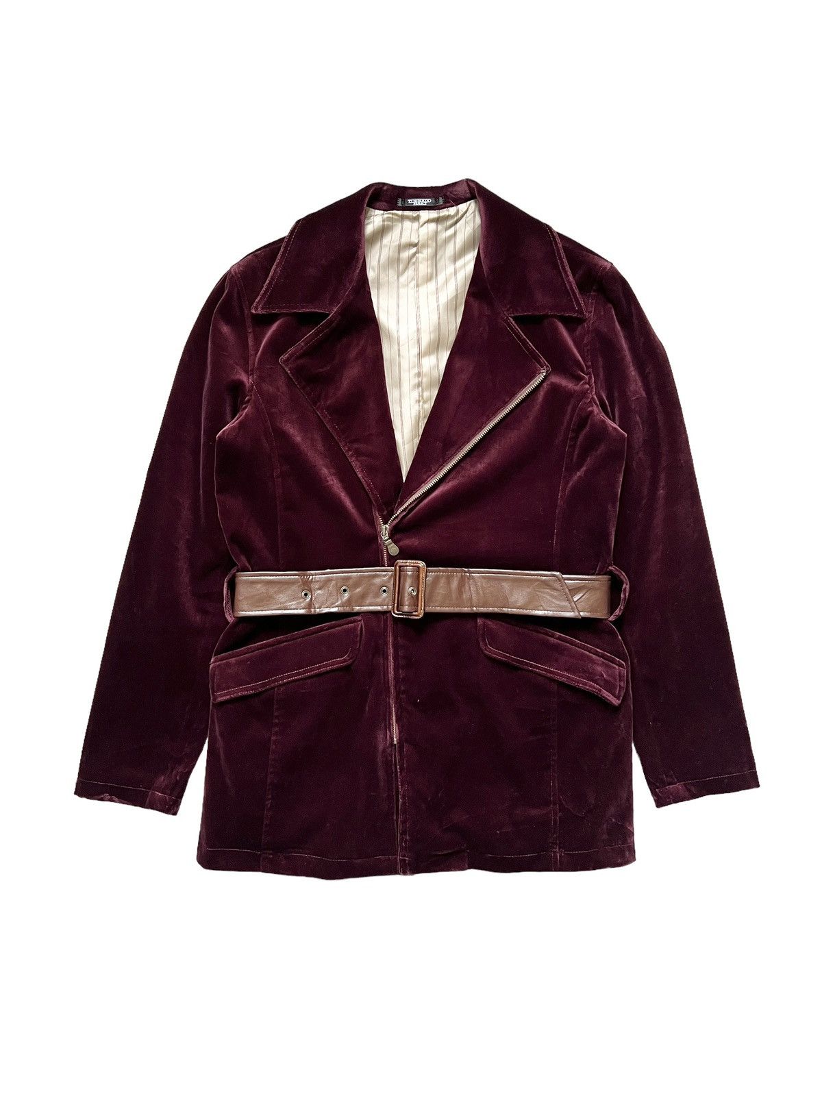 Tornado Mart 1990 Tornado Mart Double Collar Velvet Zipper Jacket Size US M / EU 48-50 / 2 - 1 Thumbnail