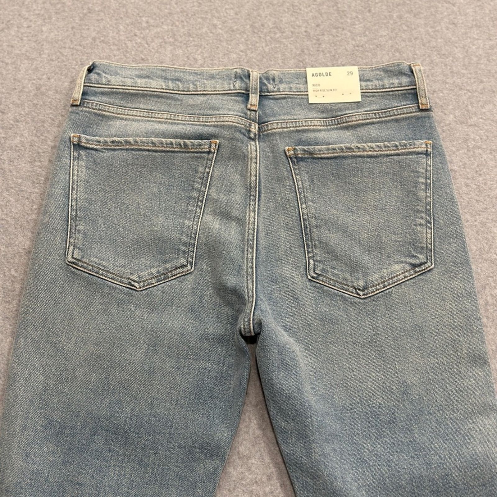 Agolde Agolde Nico High Rise Slim Fit Jeans - Rare! Size 29" - 6 Thumbnail