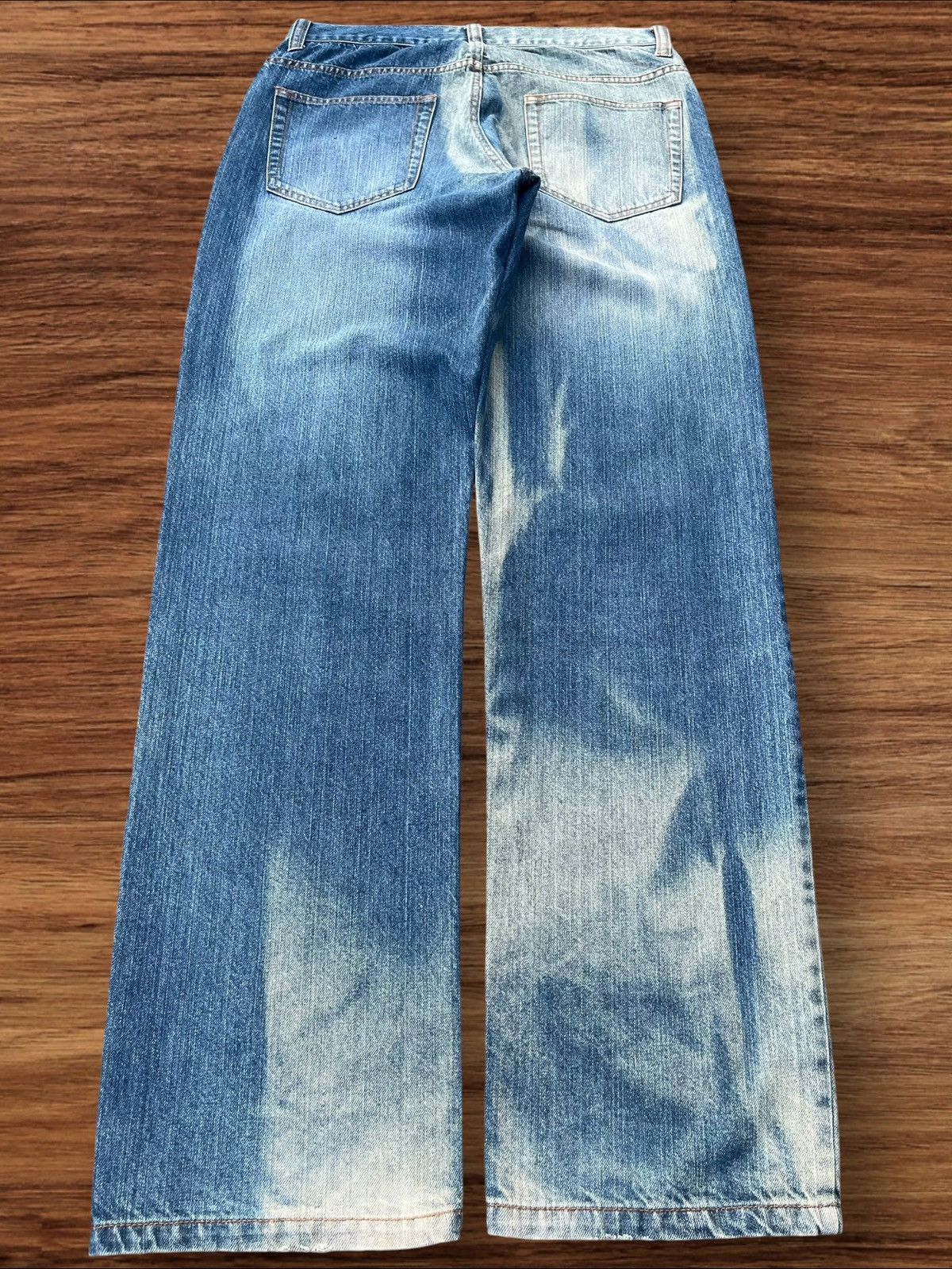 Japanese Brand Vintage Japanese Brand Blue Washed Mid Rise Relaxed Fit Jean Size US 32 / EU 48 - 2 Thumbnail