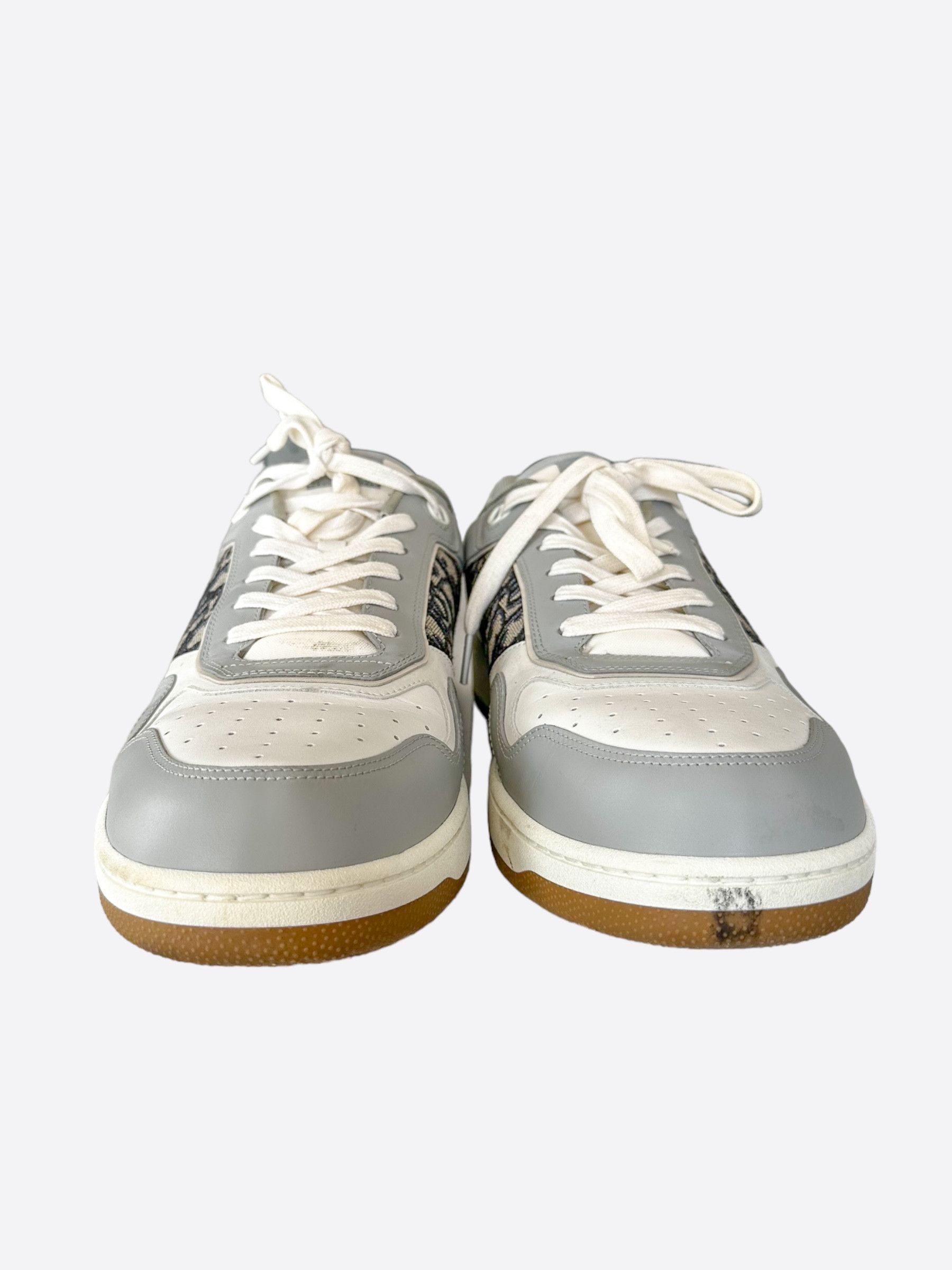 Dior Dior Grey & White Oblique B27 Sneakers Size US 15 / EU 48 - 2 Thumbnail