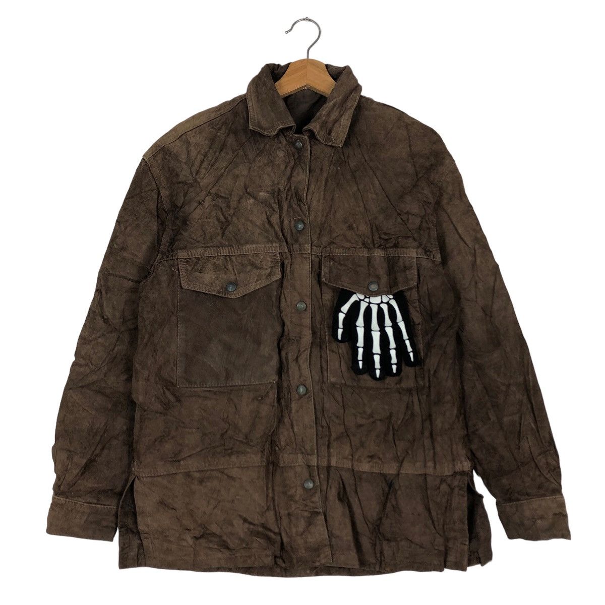 Japanese Brand 🔥90’s Vintage Genuine Leather Cargo Jacket Multi Pocket Y’S Size US M / EU 48-50 / 2 - 2 Thumbnail