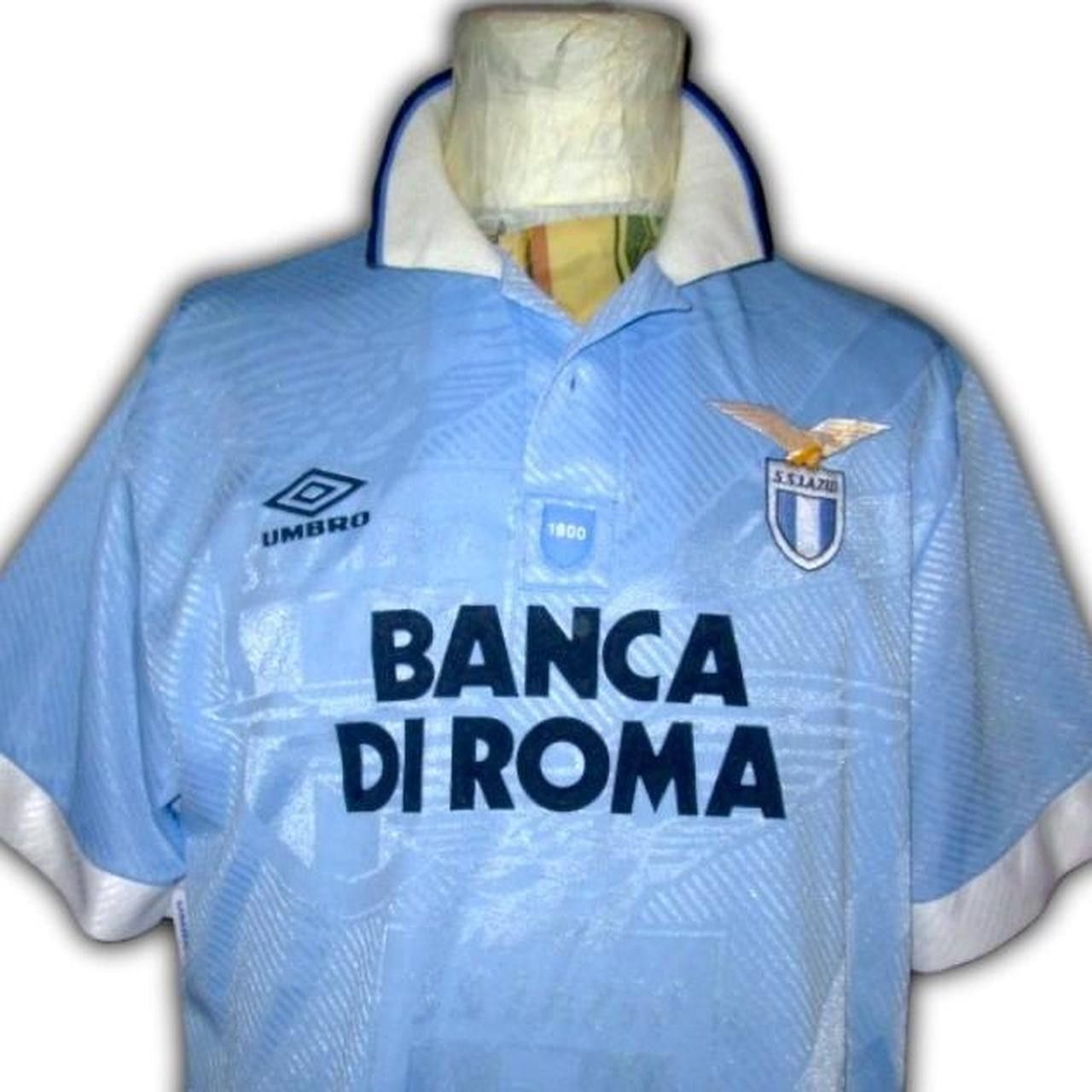 Umbro Fc Lazio Italy 1992 1993 1994 1995 Home Shirt Jersey Maglia Size US L / EU 52-54 / 3 - 2 Thumbnail