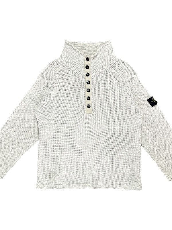 Stone Island Stone Island Heavyweight Vintage Collar Knit Jumper Size US L / EU 52-54 / 3 - 1 Thumbnail