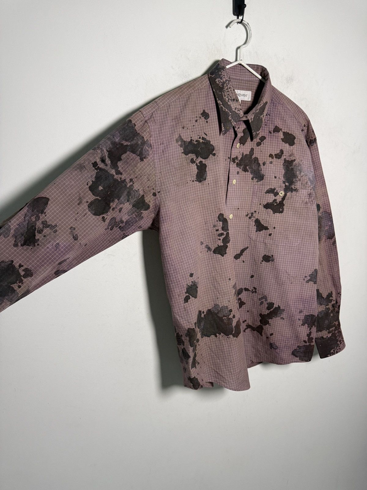 Yves Saint Laurent Vintage Yves Saint Laurent punk grunge painters shirt Size US XL / EU 56 / 4 - 4 Thumbnail
