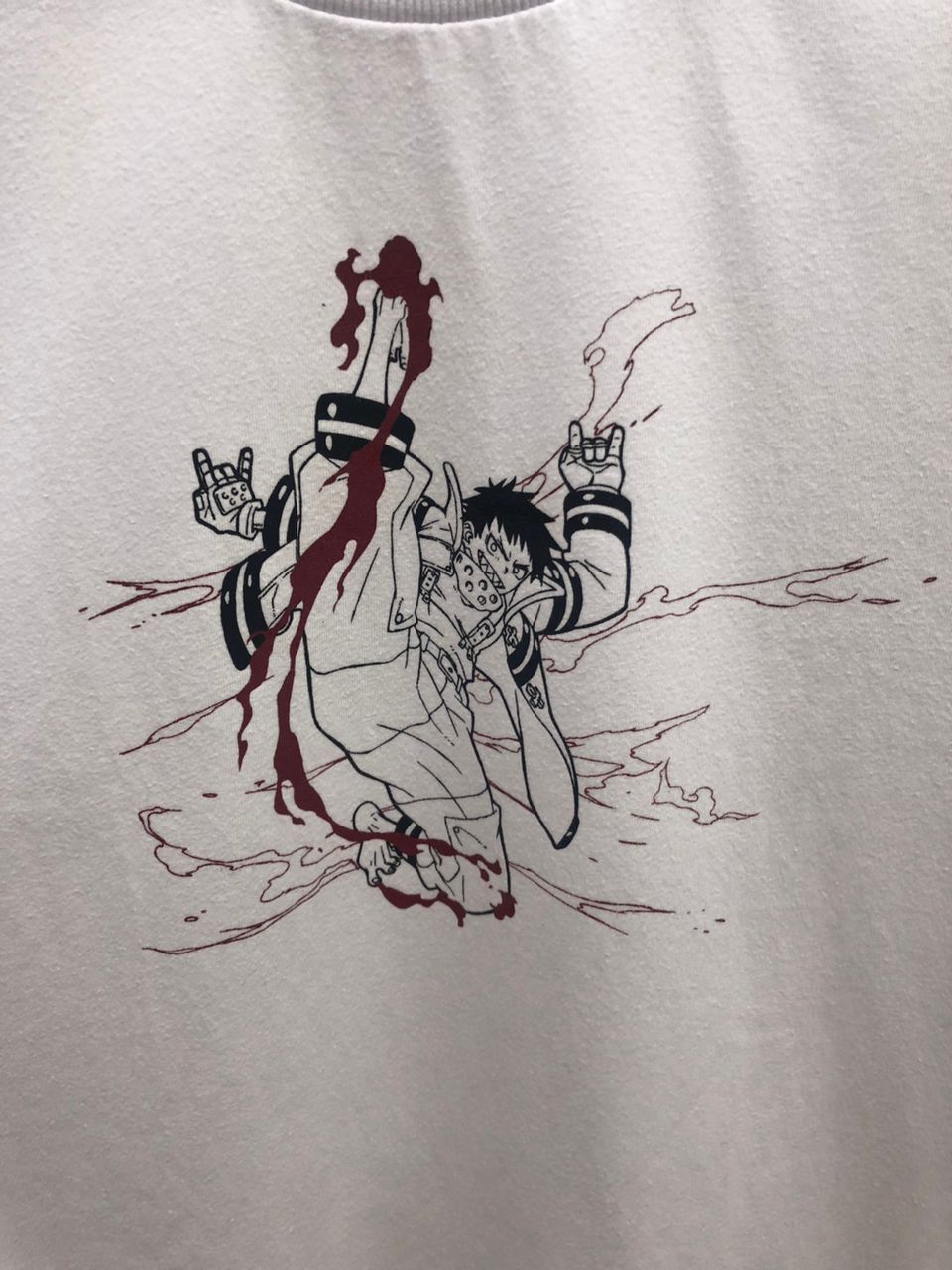 Vintage vintage Anime enn enn no shouboutai t shirt Size US L / EU 52-54 / 3 - 2 Thumbnail