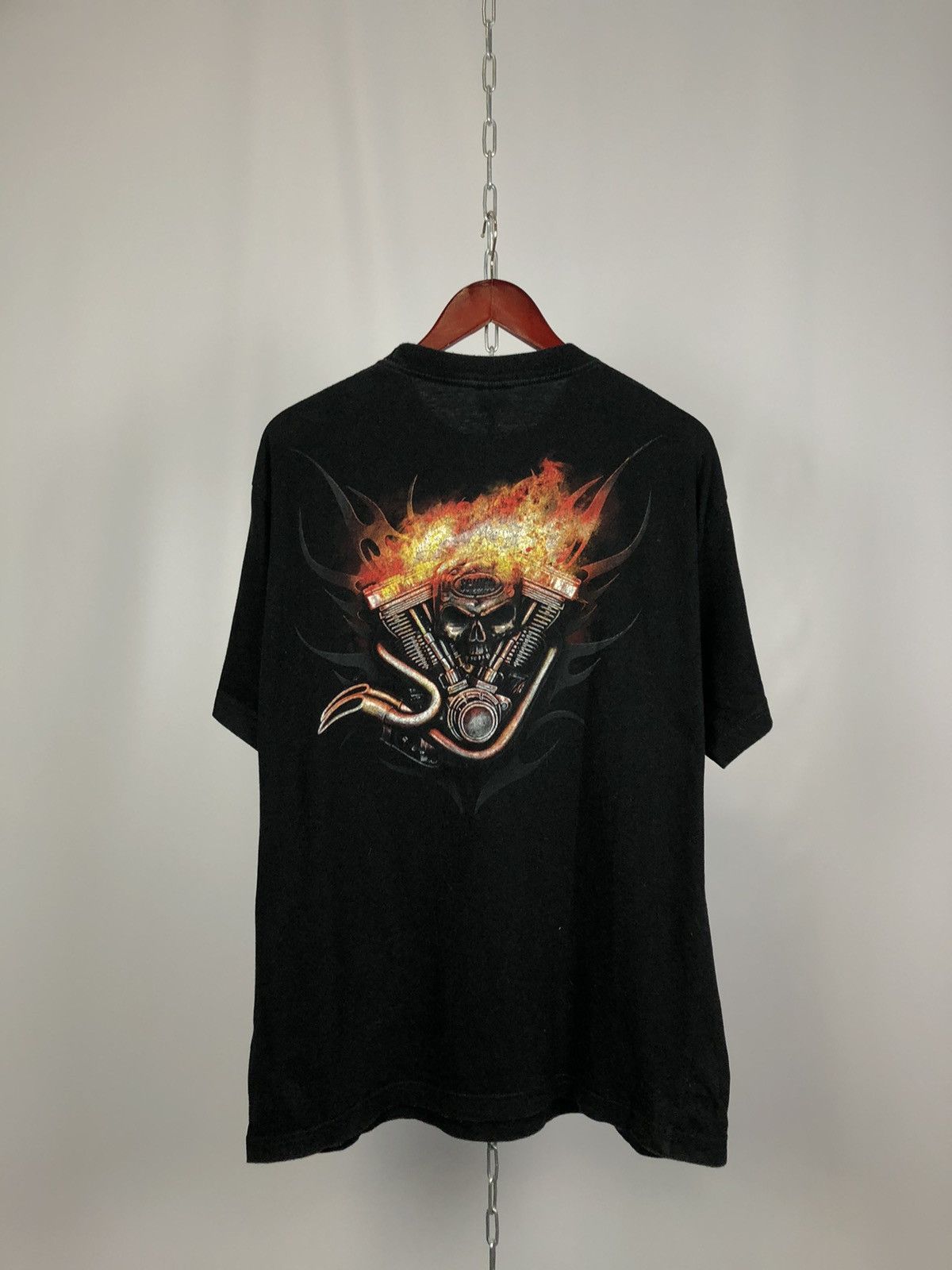 Vintage Rock tee band tee vintage Harley Davidson Size US XL / EU 56 / 4 - 4 Thumbnail
