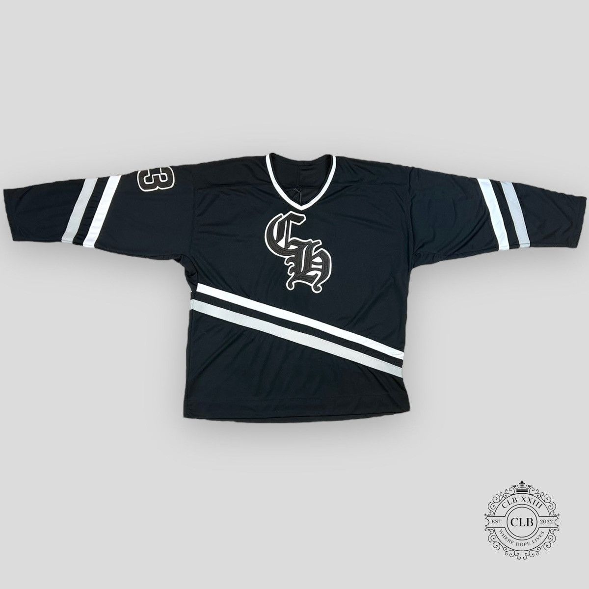 CHROME HEARTS CROSS PATCH HOCKEY JERSEY