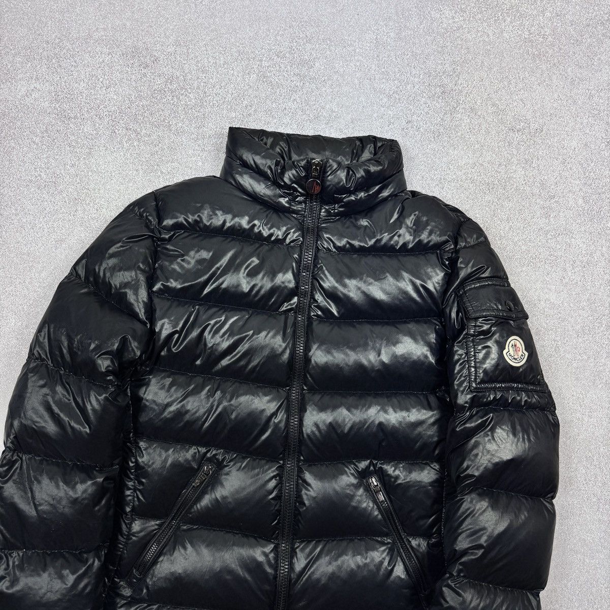 Moncler Women`s Moncler Berre Black Shiny Puffer Jacket Size 1 / S Size S / US 4 / IT 40 - 6 Thumbnail