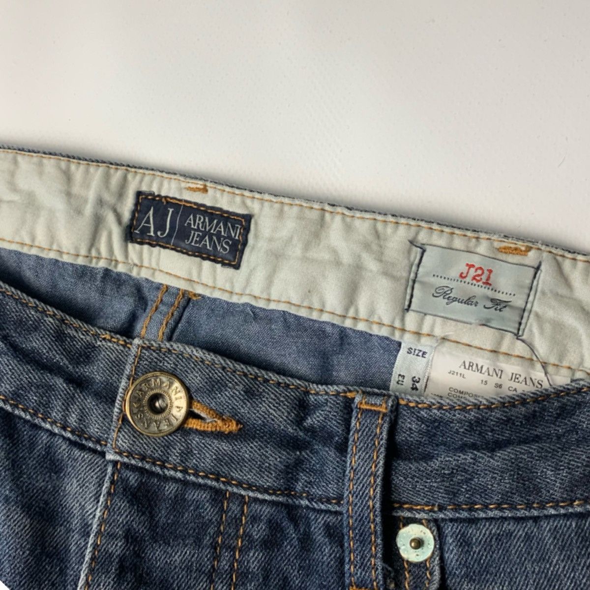 Armani × Vintage Armani Jeans Vintage Denim Size US 34 / EU 50 - 8 Thumbnail
