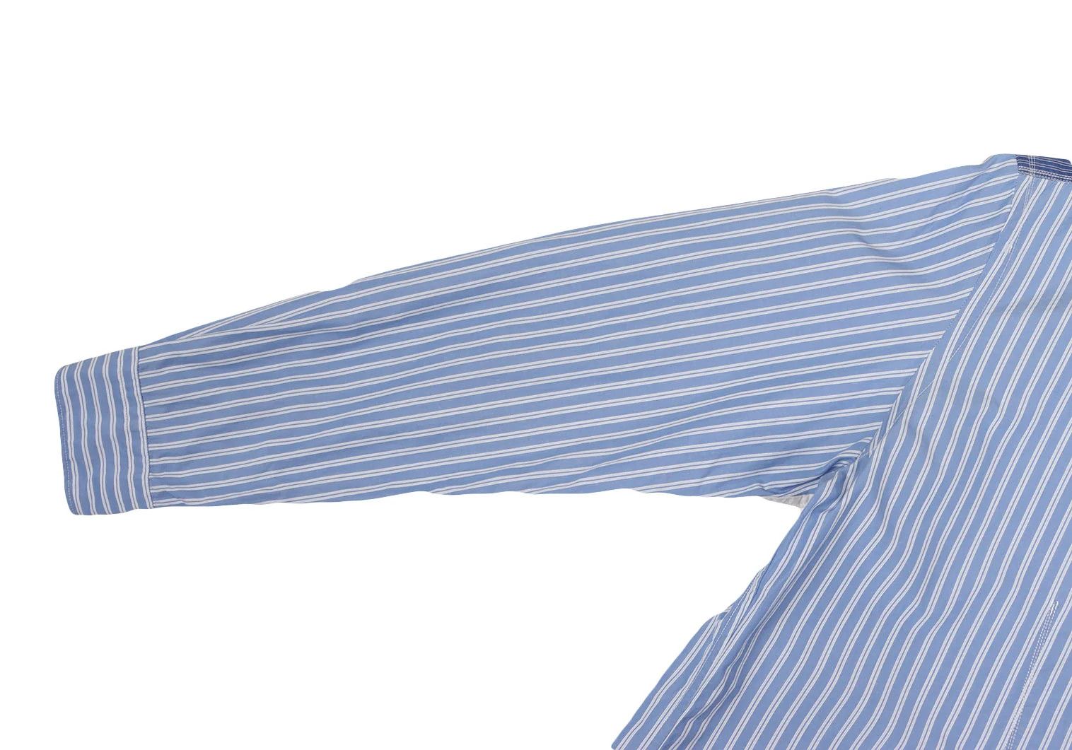 Junya Watanabe Elbow Patch Design Striped Long Sleeve Shirt in Blue Size US S / EU 44-46 / 1 - 7 Thumbnail