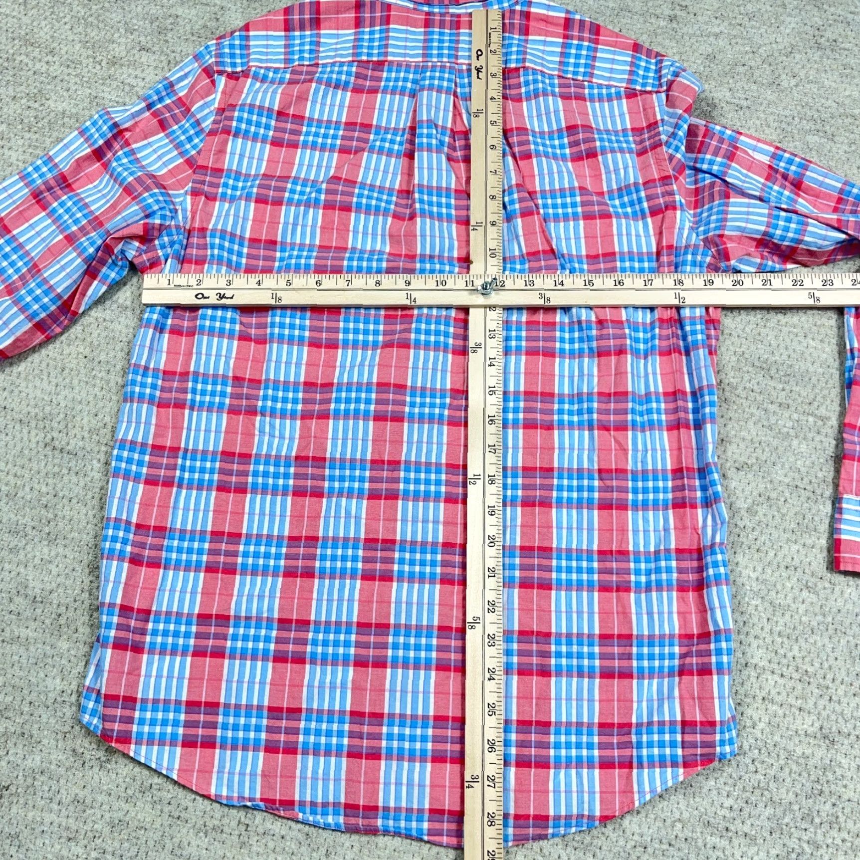 Vineyard Vines VINEYARD VINES Murray Shirt Button-Up Plaid Blue Pink Slim Fit Men M Size 40R - 7 Thumbnail