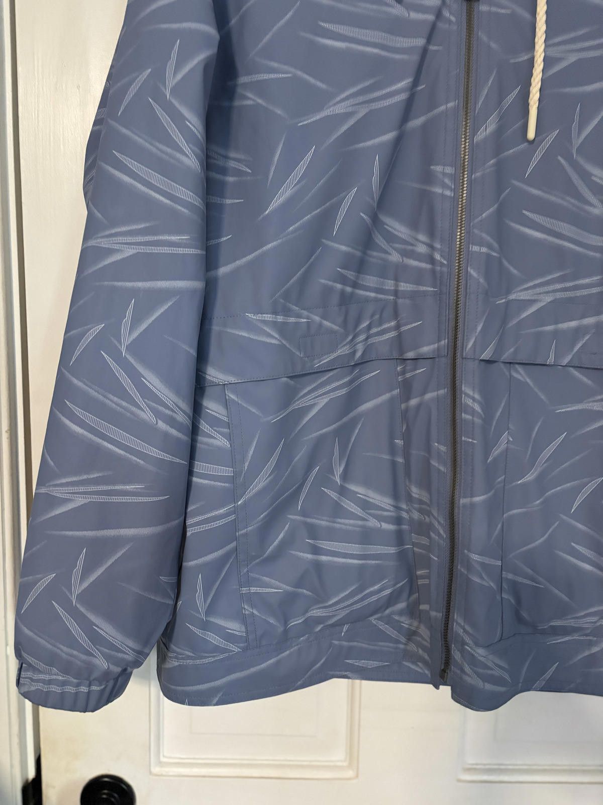 Weatherproof Weatherproof Vintage Blue Patterned Rain Jacket with Hood Size S / US 4 / IT 40 - 2 Thumbnail