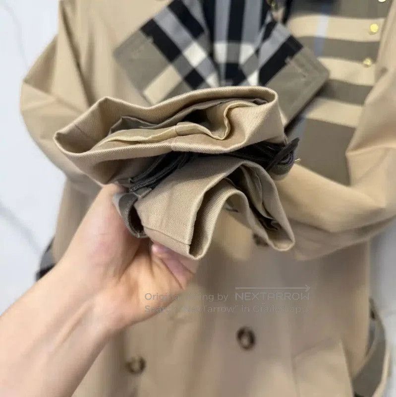 Burberry Burberry Khaki Cotton Print Long Coat for Men. Size US M / EU 48-50 / 2 - 6 Thumbnail