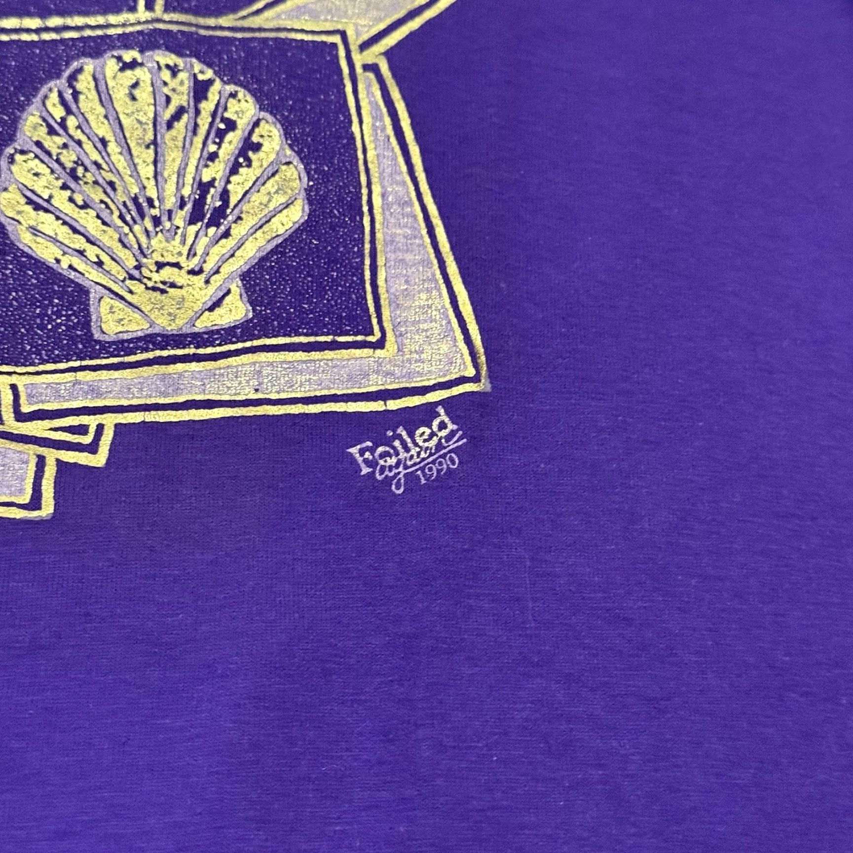 Hanes VINTAGE Seashell Nature Graphic Shirt Mens XL Hanes Purple Hanes Purple Seashell Nature Graphic Shirt XL Mens Vintage 90s Size US XL / EU 56 / 4 - 4 Thumbnail
