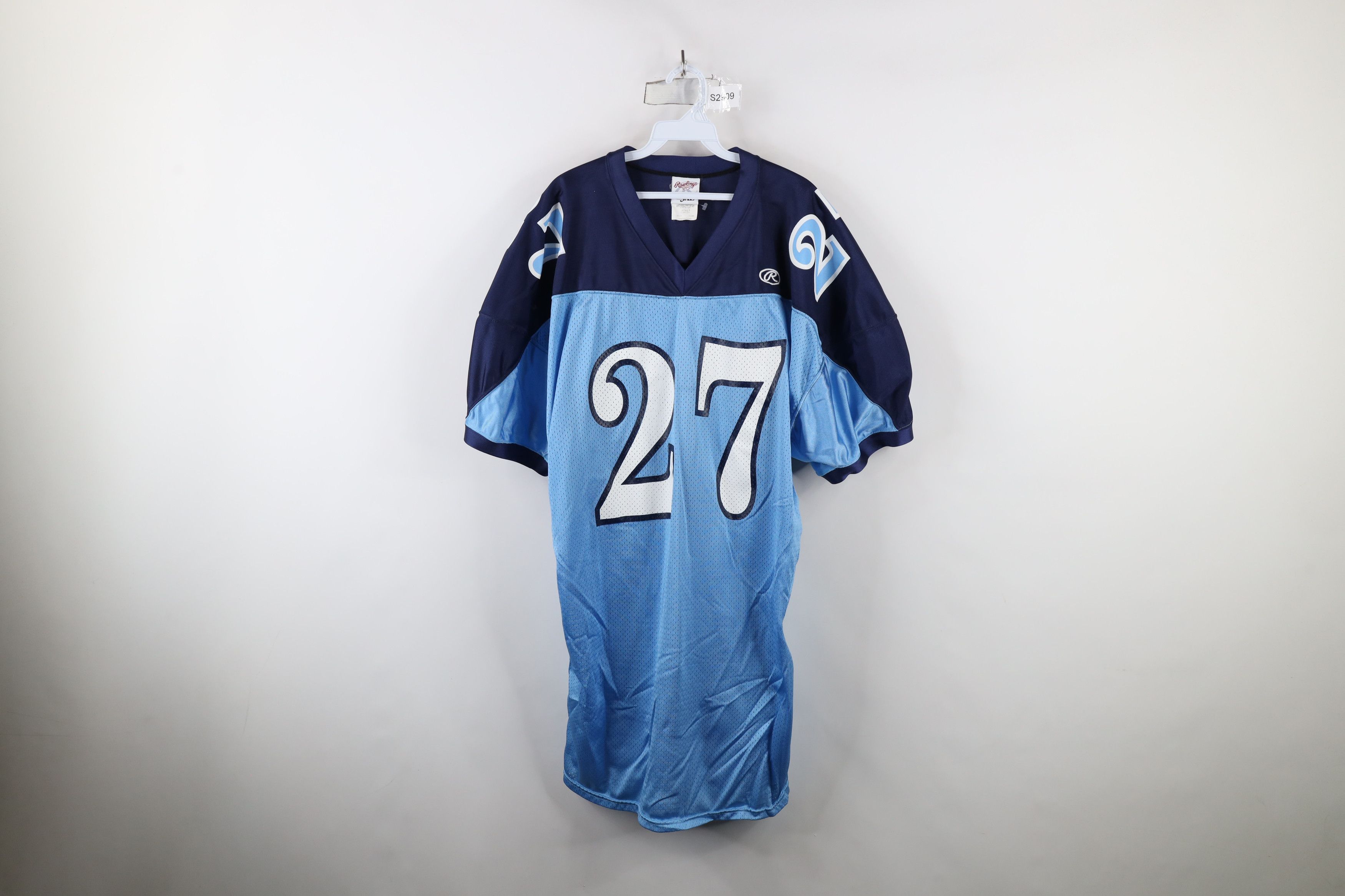 Vintage Vintage 90s Rawlings Cut Tennessee Titans Football Jersey Size US XXL / EU 58 / 5 - 1 Thumbnail