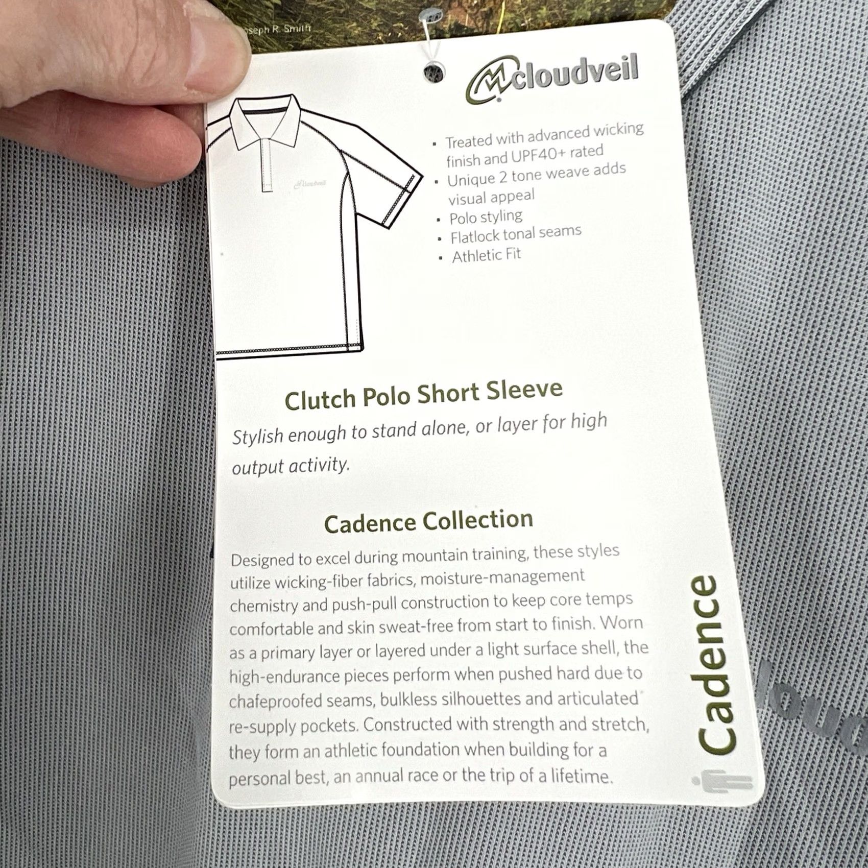 Vintage NWT Cloudveil Cadence Clutch Polo Mens Size XL Gray Shirt Size US XL / EU 56 / 4 - 5 Thumbnail