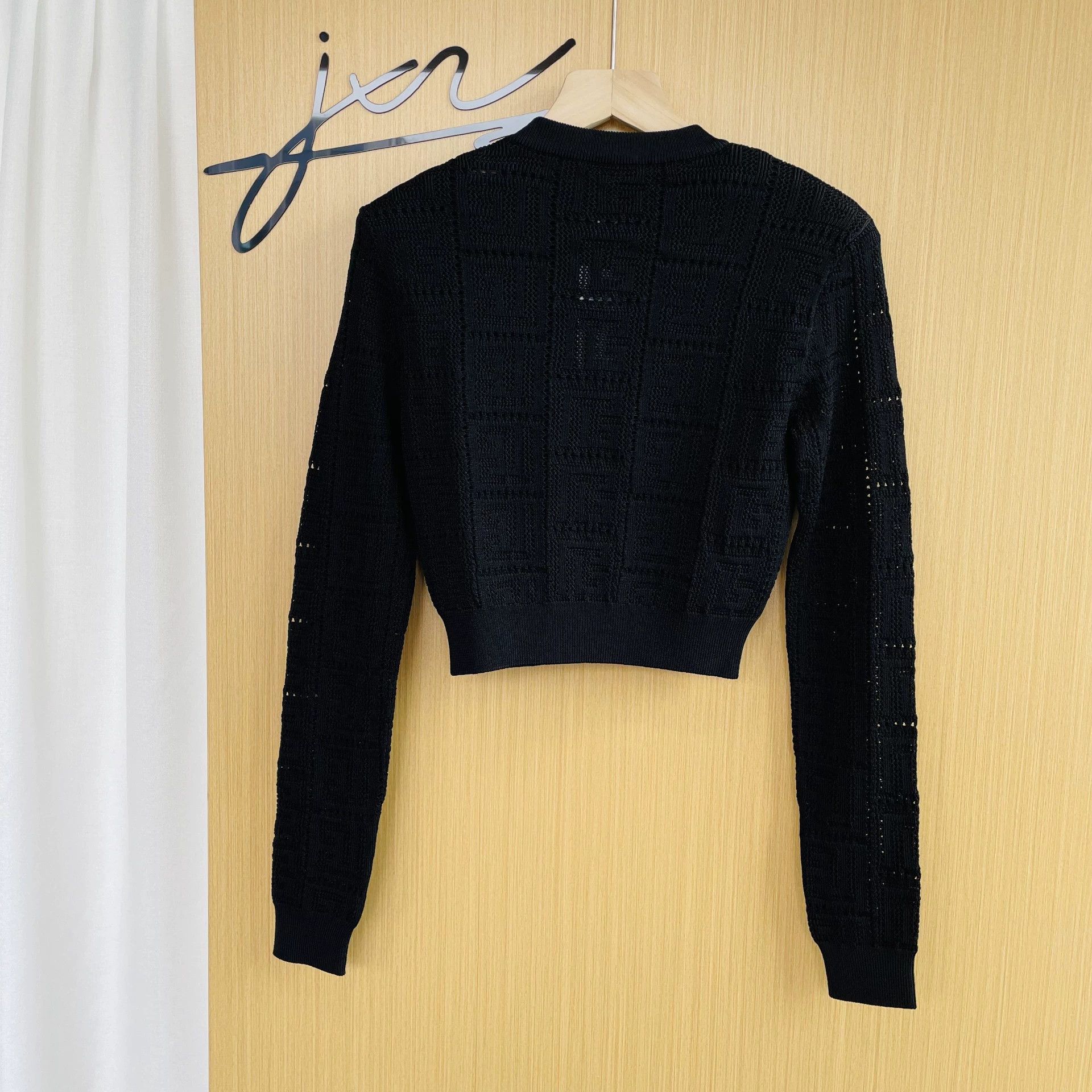 Balmain Balmain Women's Gold-Button Cutout Short Black Top 36 Size XS / US 0-2 / IT 36-38 - 2 Thumbnail