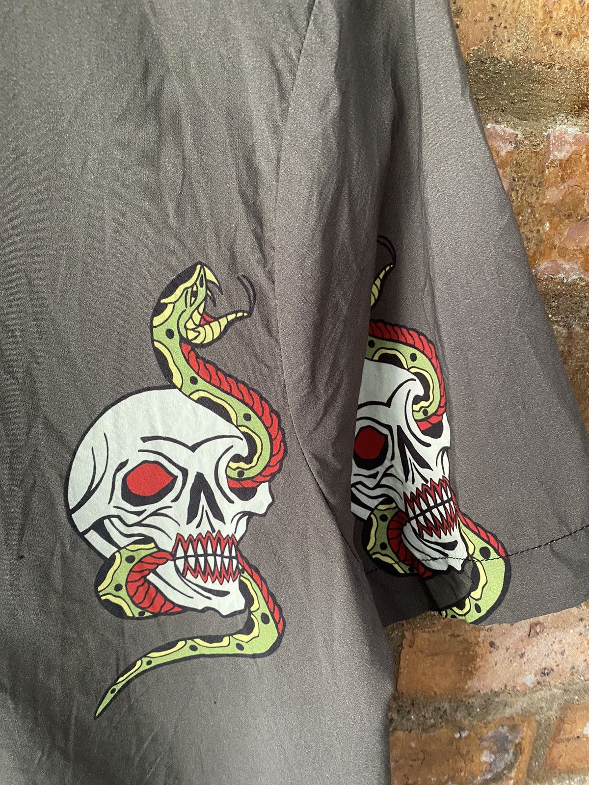 Sun Surf Vtg Cushman Japan Skull and snake pullover shirt Size US M / EU 48-50 / 2 - 5 Thumbnail